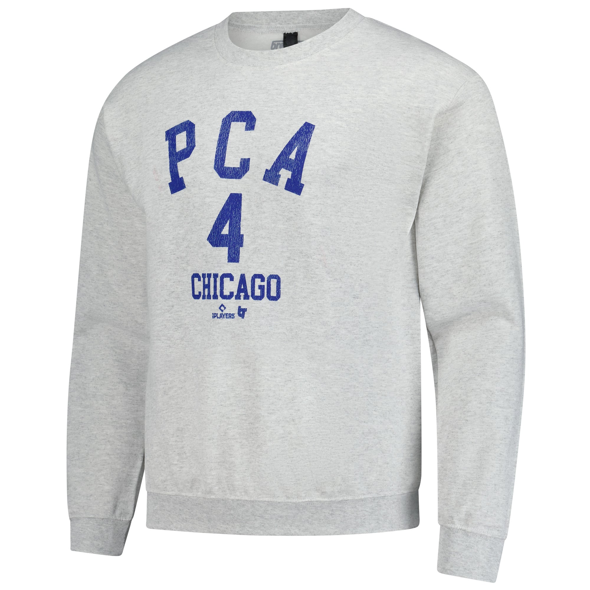 Unisex BreakingT Pete Crow-Armstrong Heather Gray Player Name & Number Sweatshirt