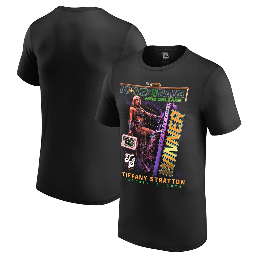 Men's Black Tiffany Stratton WWE Money In The Bank 2026 Women's Match ...
