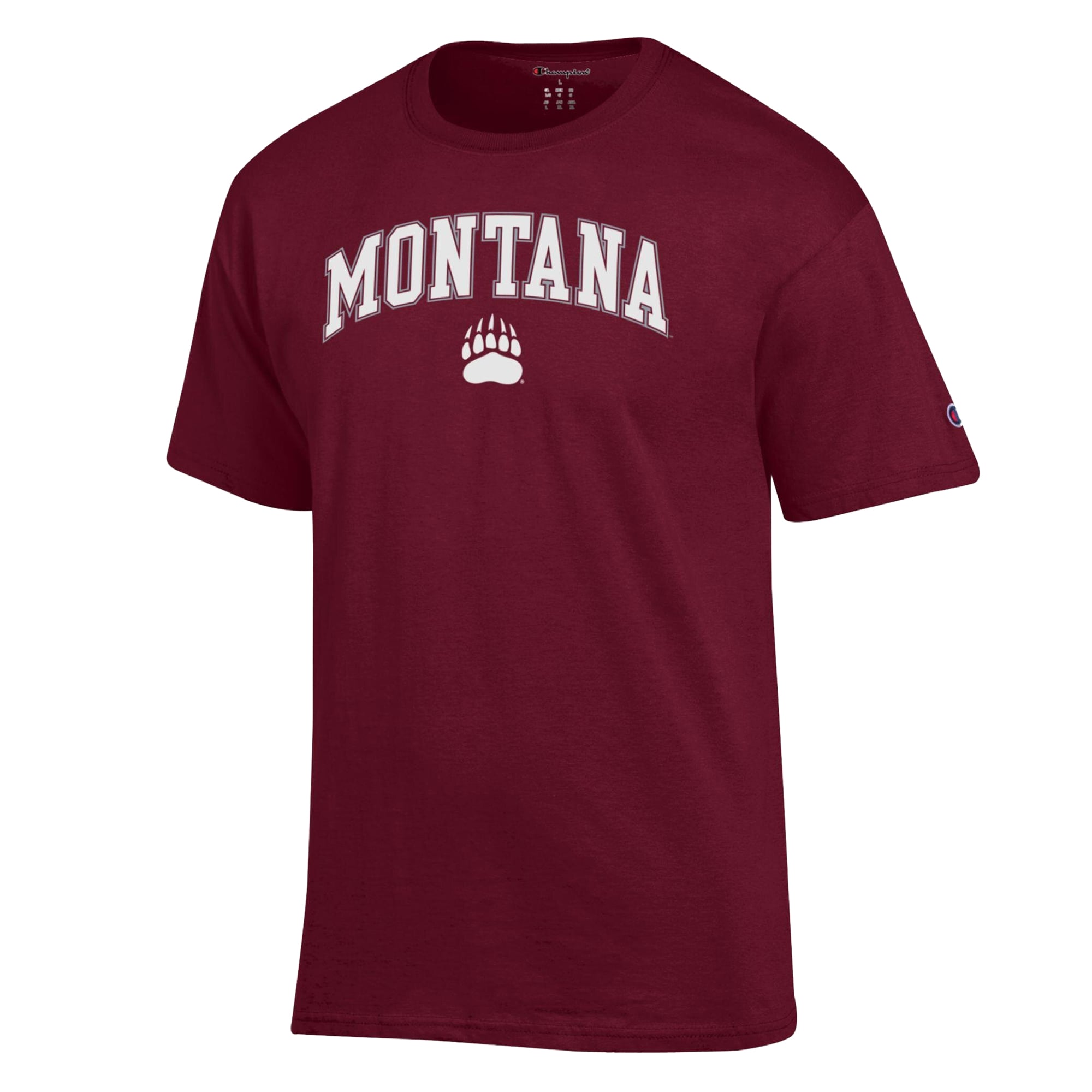T-shirt Champion marron pour homme avec logo en forme d'arche des Montana Grizzlies