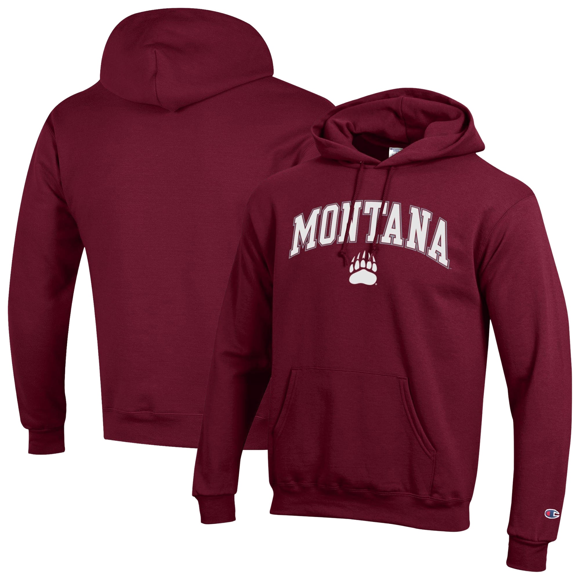 Sweat à capuche Champion marron Montana Grizzlies Powerblend pour homme
