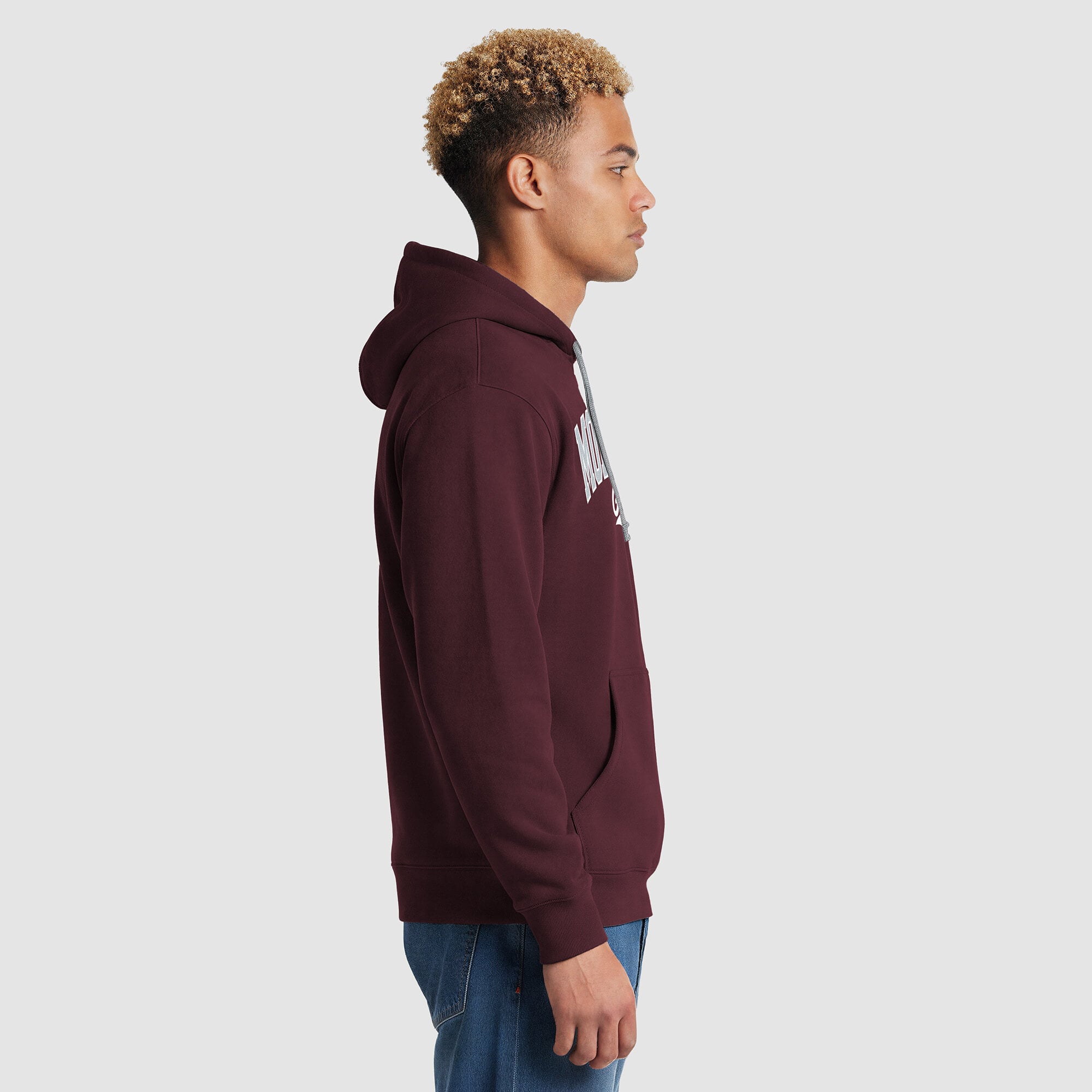 Men's Champion Maroon/Heather Gray Montana Grizzlies Contrast Hoodie