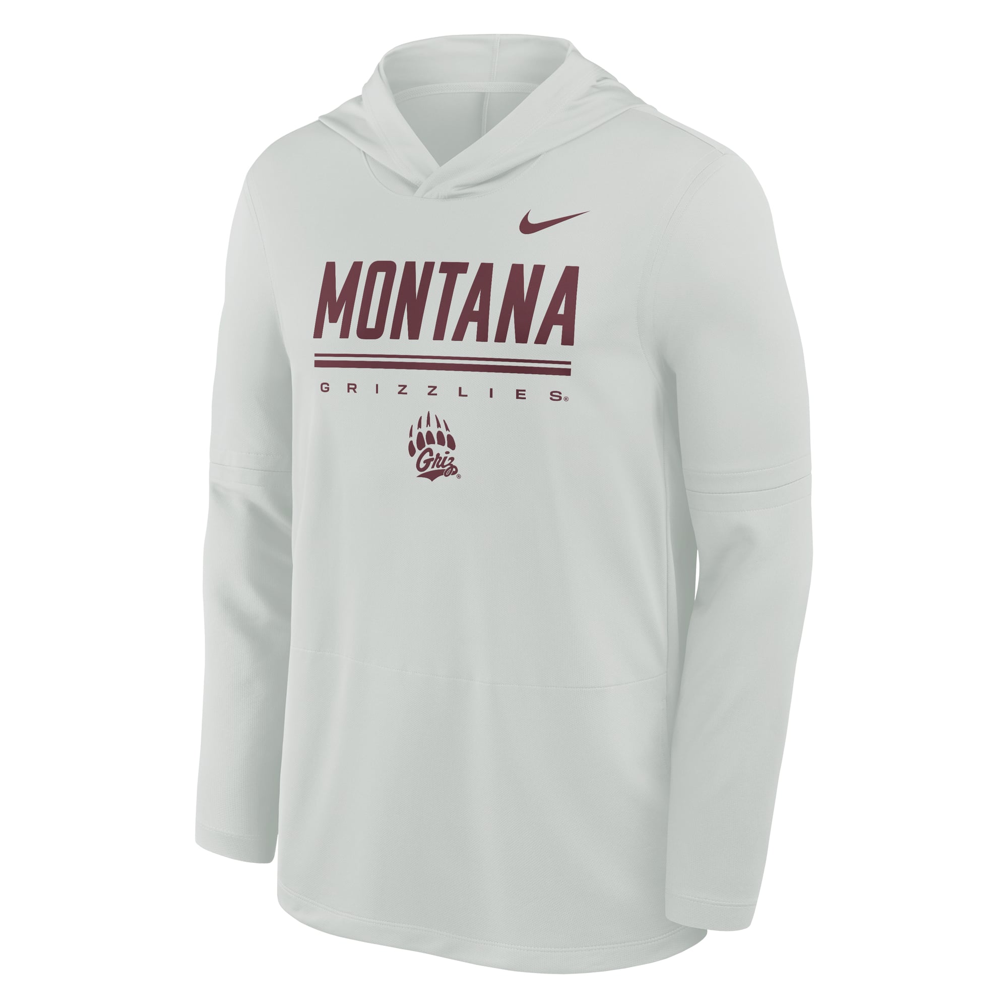 Men's Nike  Gray Montana Grizzlies Basketball Lightweight Dri-FIT Hoodie