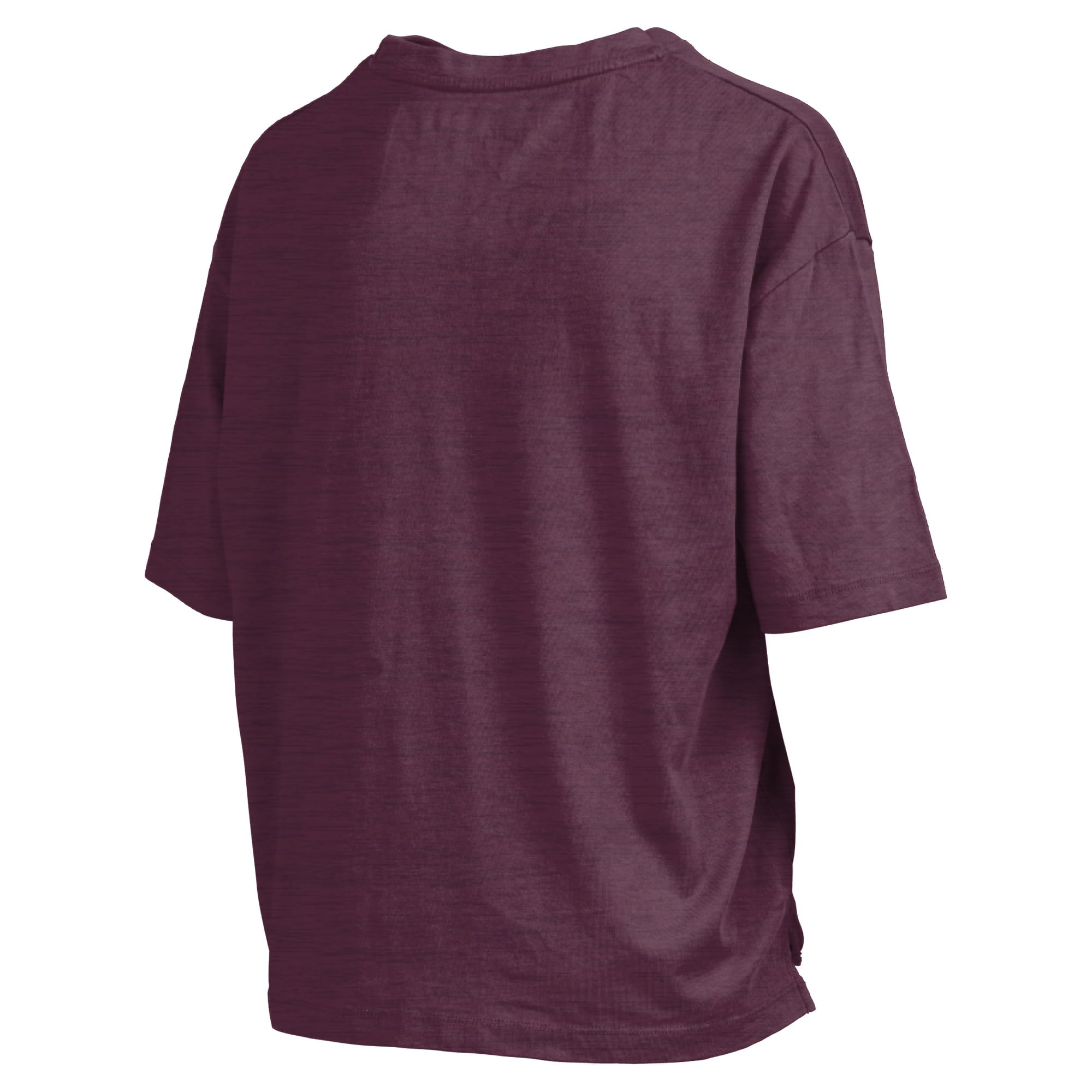 Women's Pressbox Maroon Montana Grizzlies Oversized Nelson Arch Over Logo Slub T-Shirt