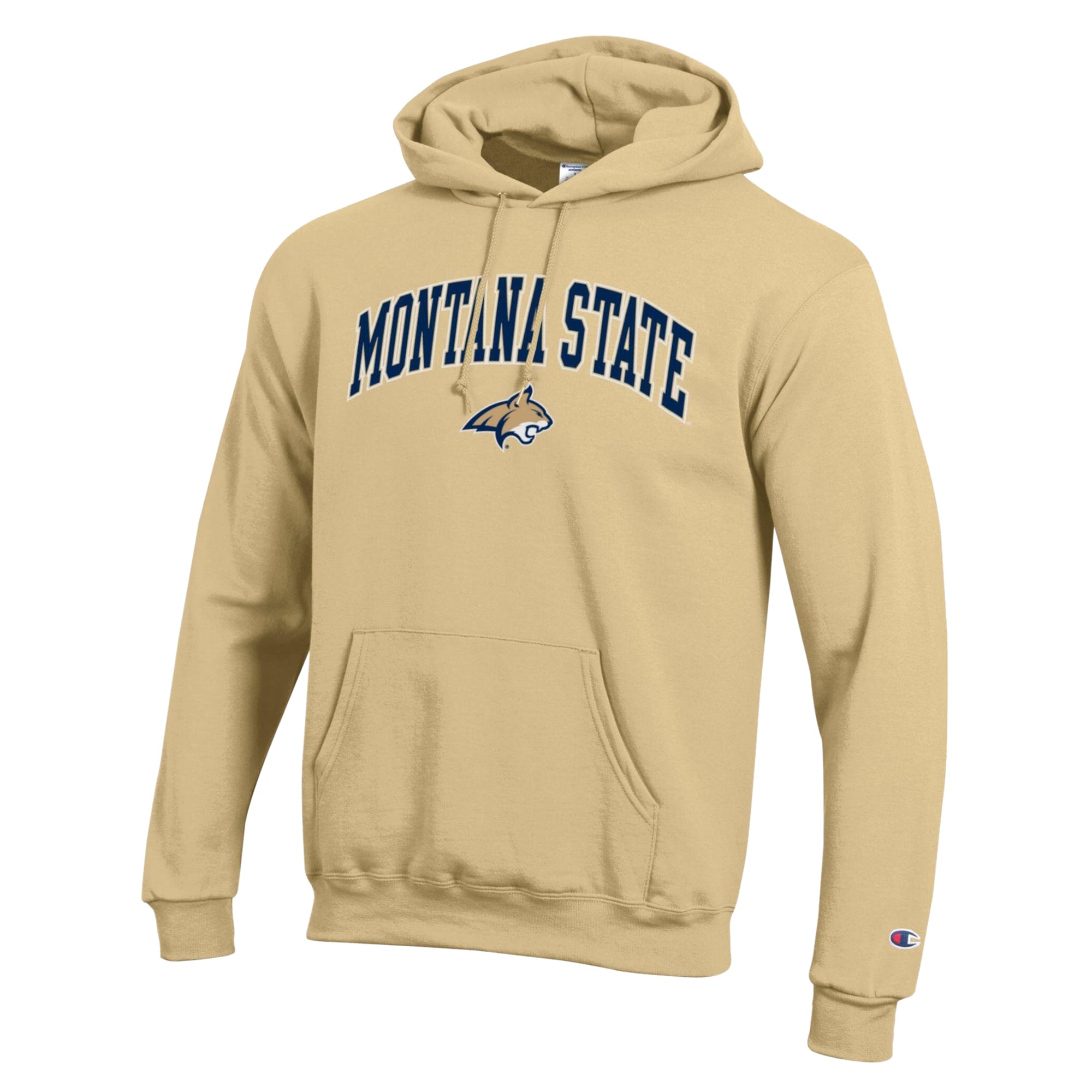 Sweat à capuche Champion Gold pour homme des Montana State Bobcats en Powerblend