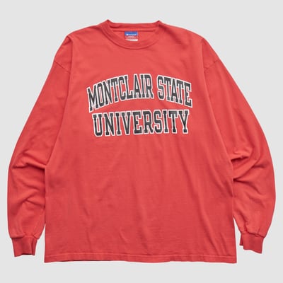 Montclair State Red Hawks Champion 2000s Long Sleeve T-shirt - Red - L by Fanatics Real Vintage