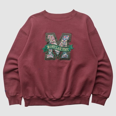 Montclair State Red Hawks Jansport 90s Pullover Sweatshirt - Maroon - M by Fanatics Real Vintage
