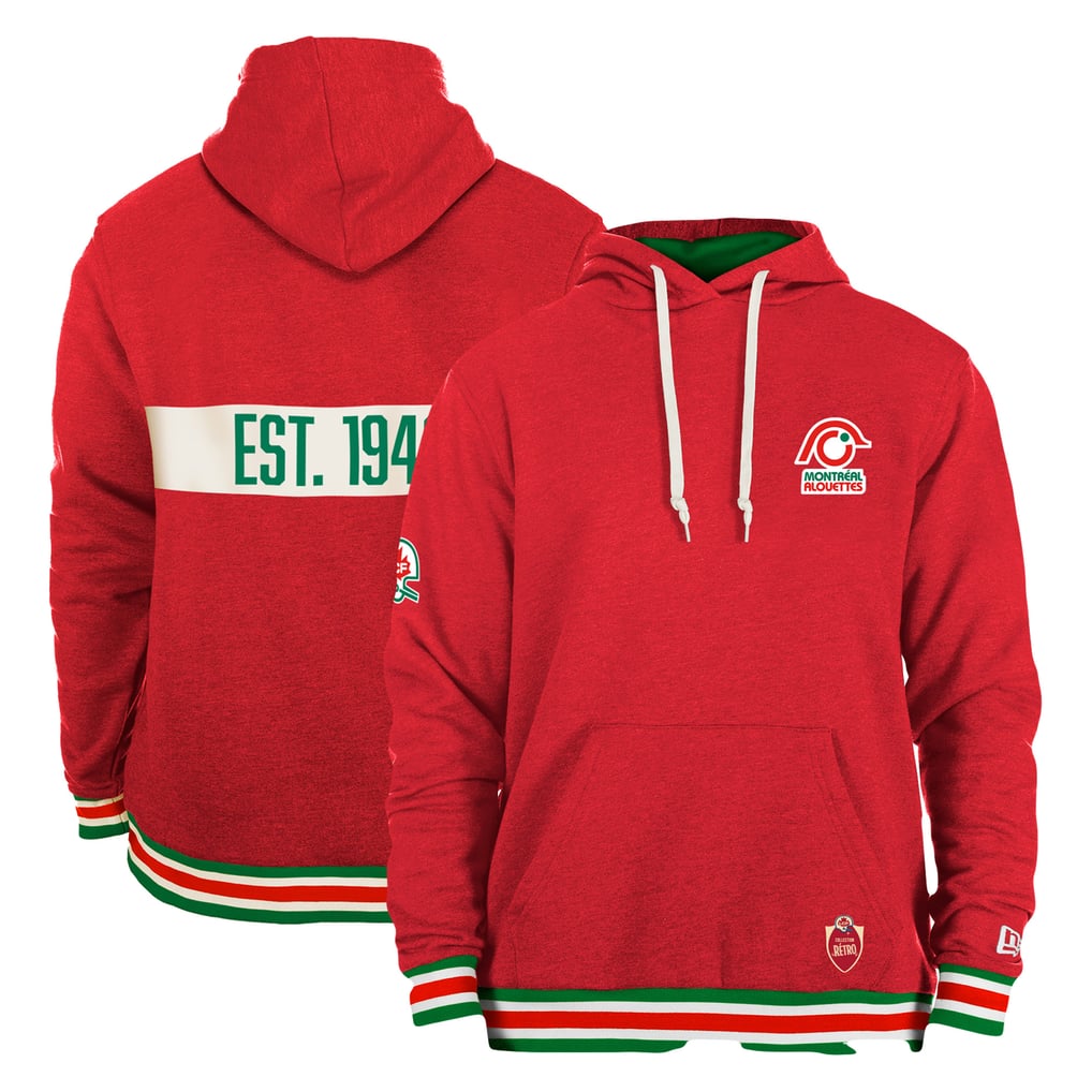 Montreal Alouettes New Era Turf Traditions Pullover Hoodie - Red