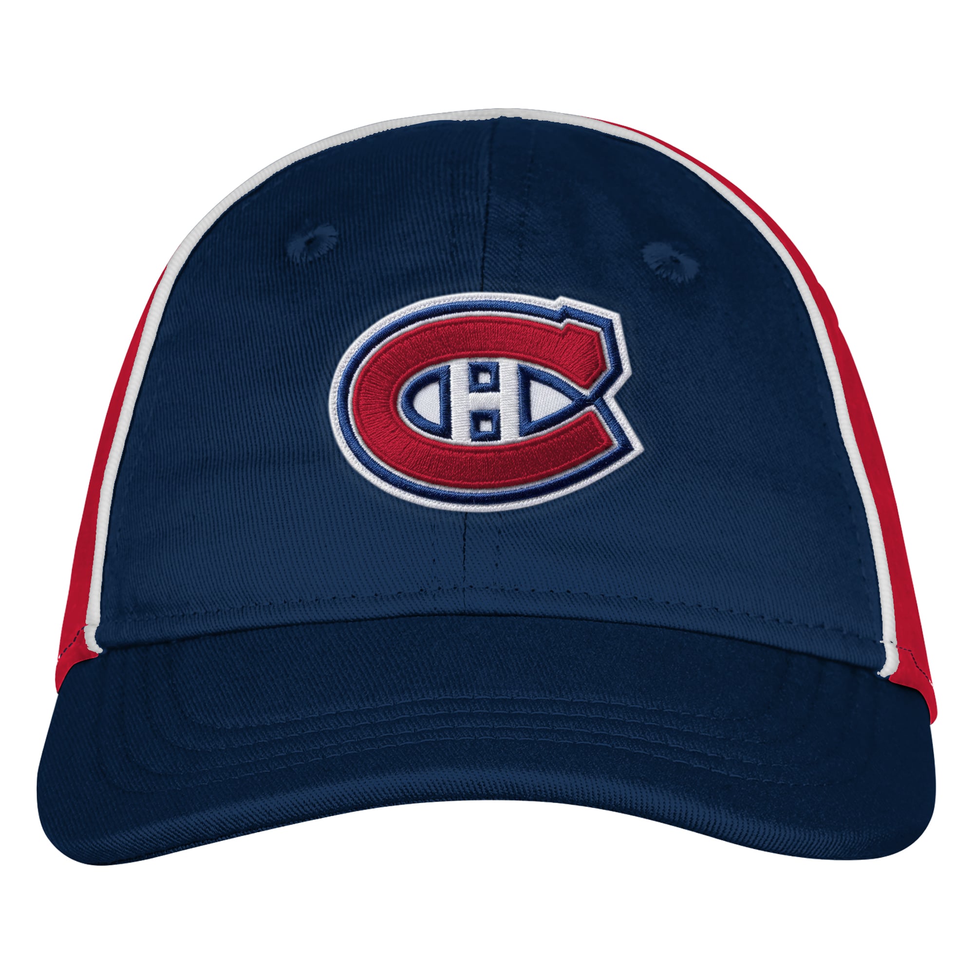 Chapeau mou à blocs de couleurs bleu marine des Canadiens de Montréal pour bébé