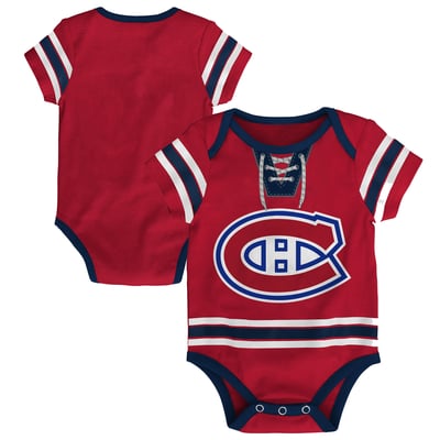 Infant Montreal Canadiens Red Hockey Jersey Bodysuit