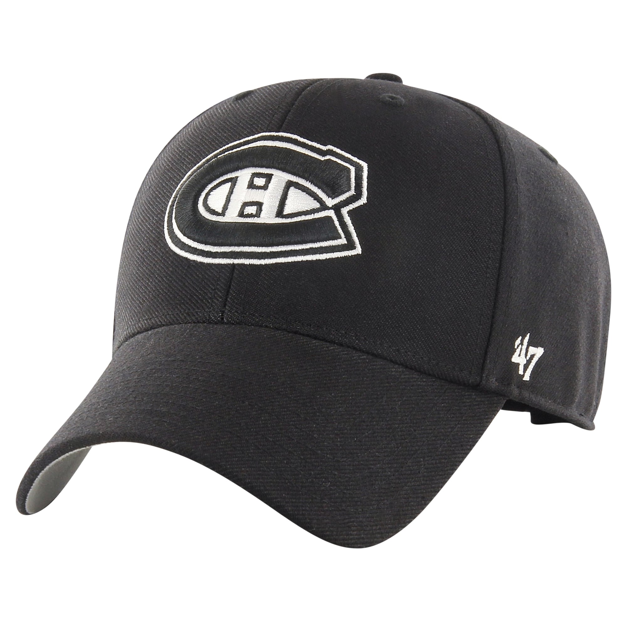 Casquette Plate Noire à Visière Montée - Taille L, Coupe Ajustée - Neuf Sans étiquette