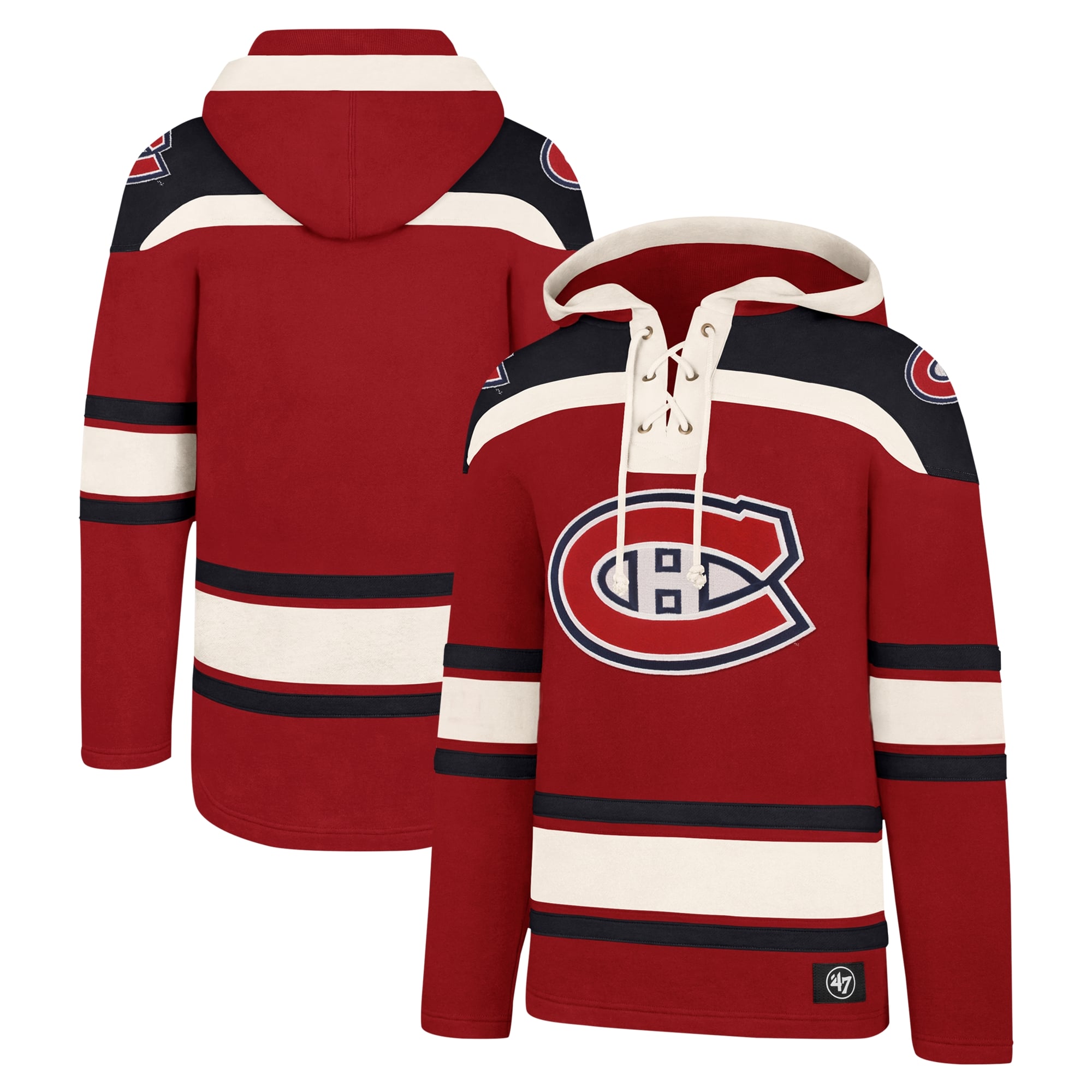 Sweat à capuche Superior Lacer rouge '47 des Canadiens de Montréal pour homme
