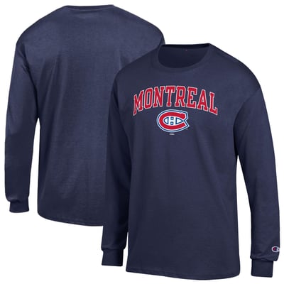  Montreal Canadiens Champion Jersey Long-Sleeve T-Shirt - Navy