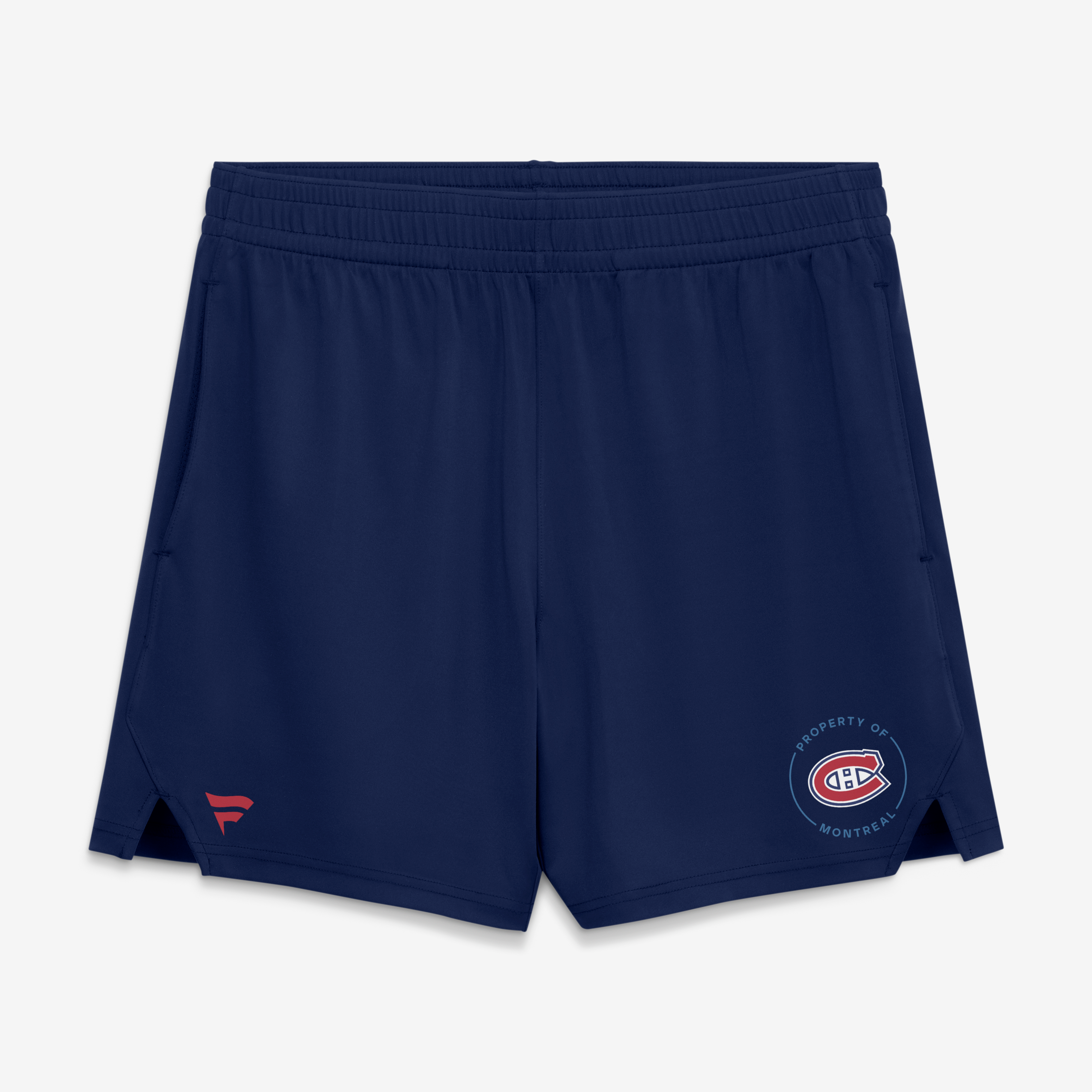 Men's Fanatics Athletic Navy Montreal Canadiens Authentic Pro Train Training Shorts