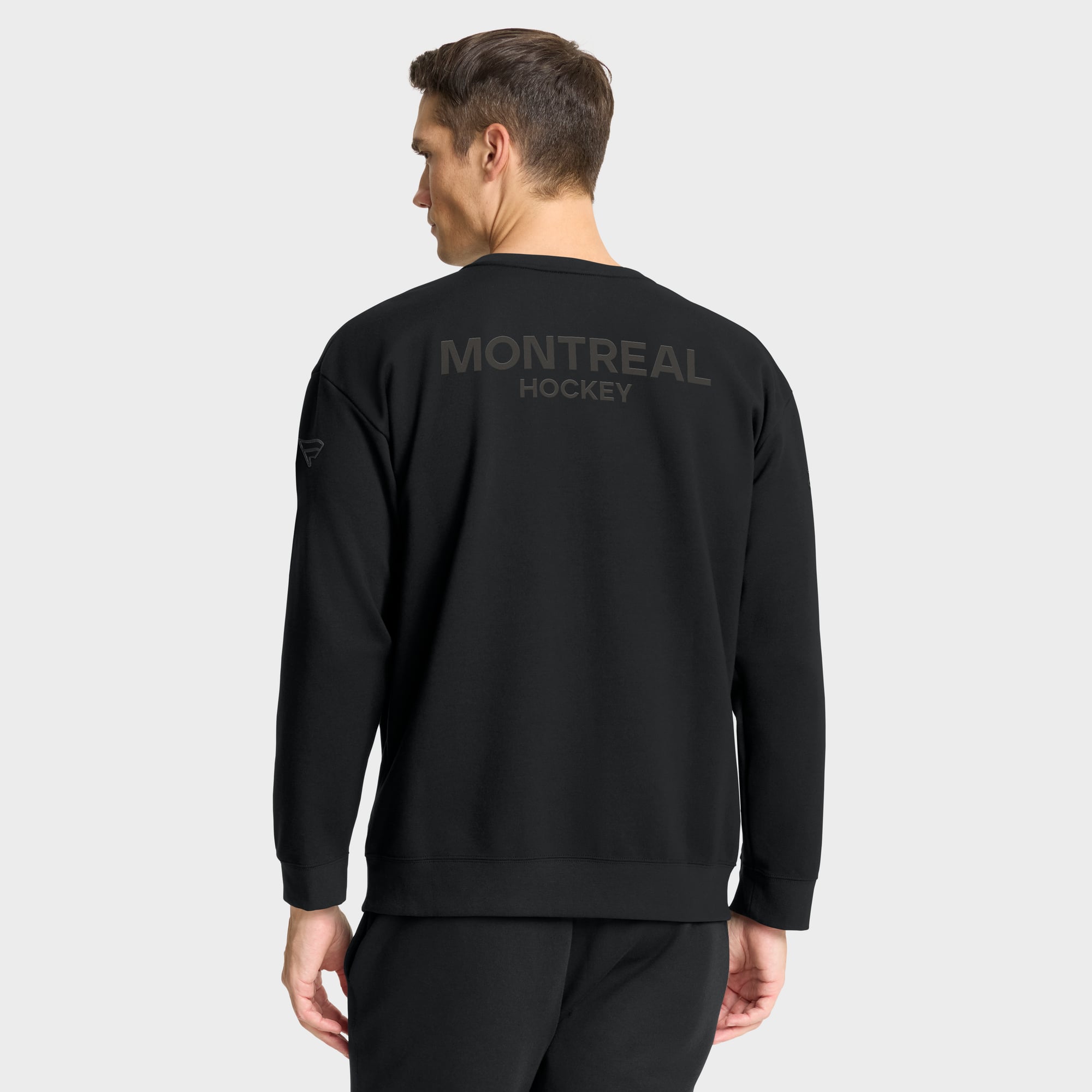 Sweat-shirt tri-mélange authentique Pro Road des Canadiens de Montréal pour homme, noir, Fanatics