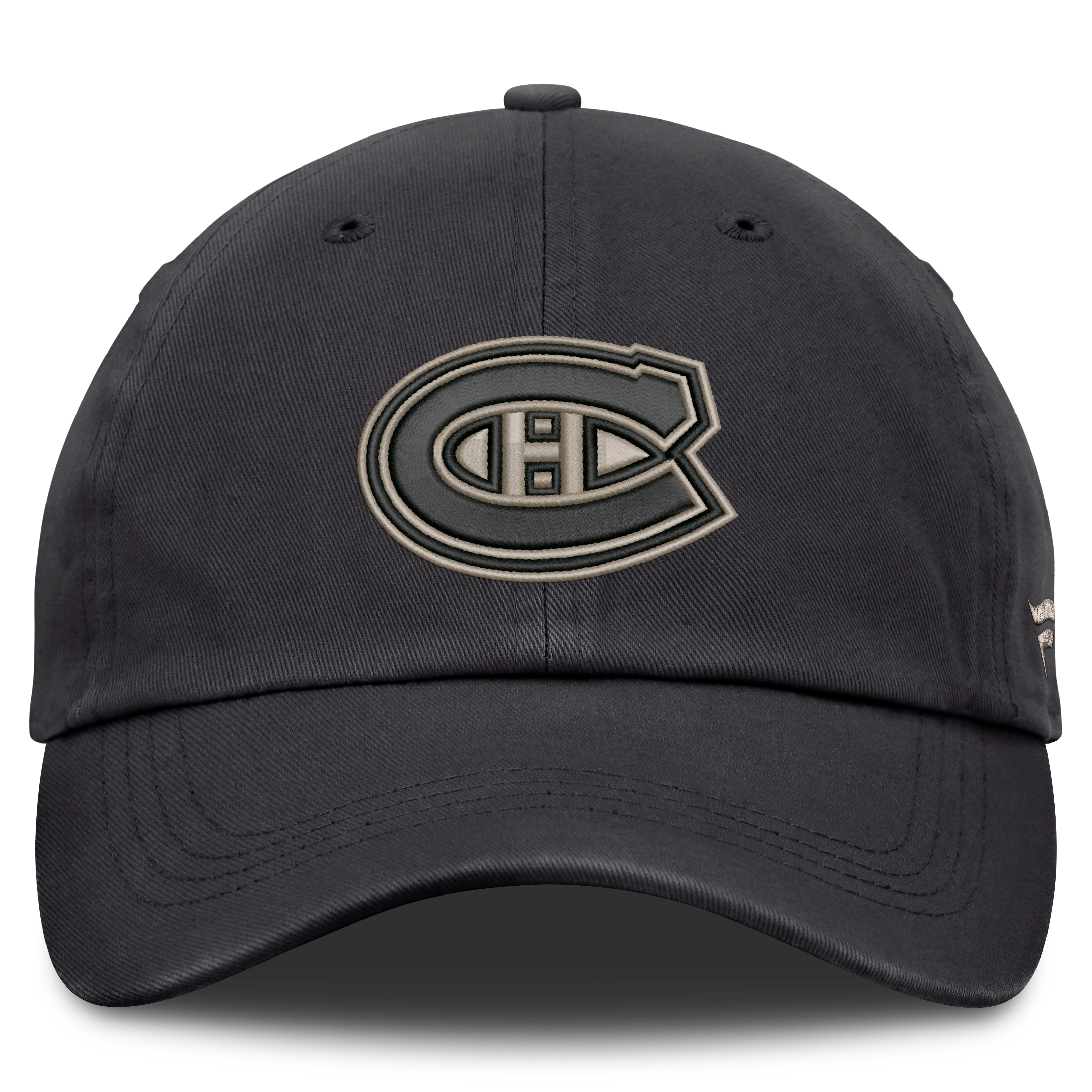 Men's Fanatics Charcoal Montreal Canadiens Road Phantom Washed Adjustable Hat