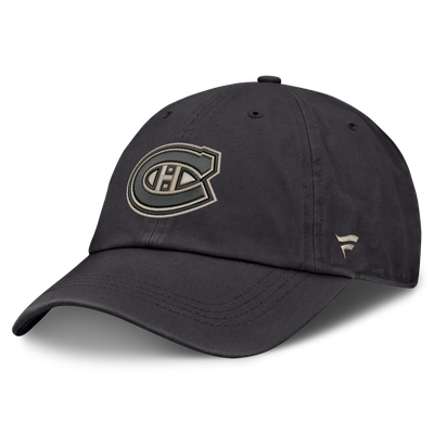 Casquette ajustable Fanatics Road Phantom Washed des Canadiens de Montréal - Anthracite