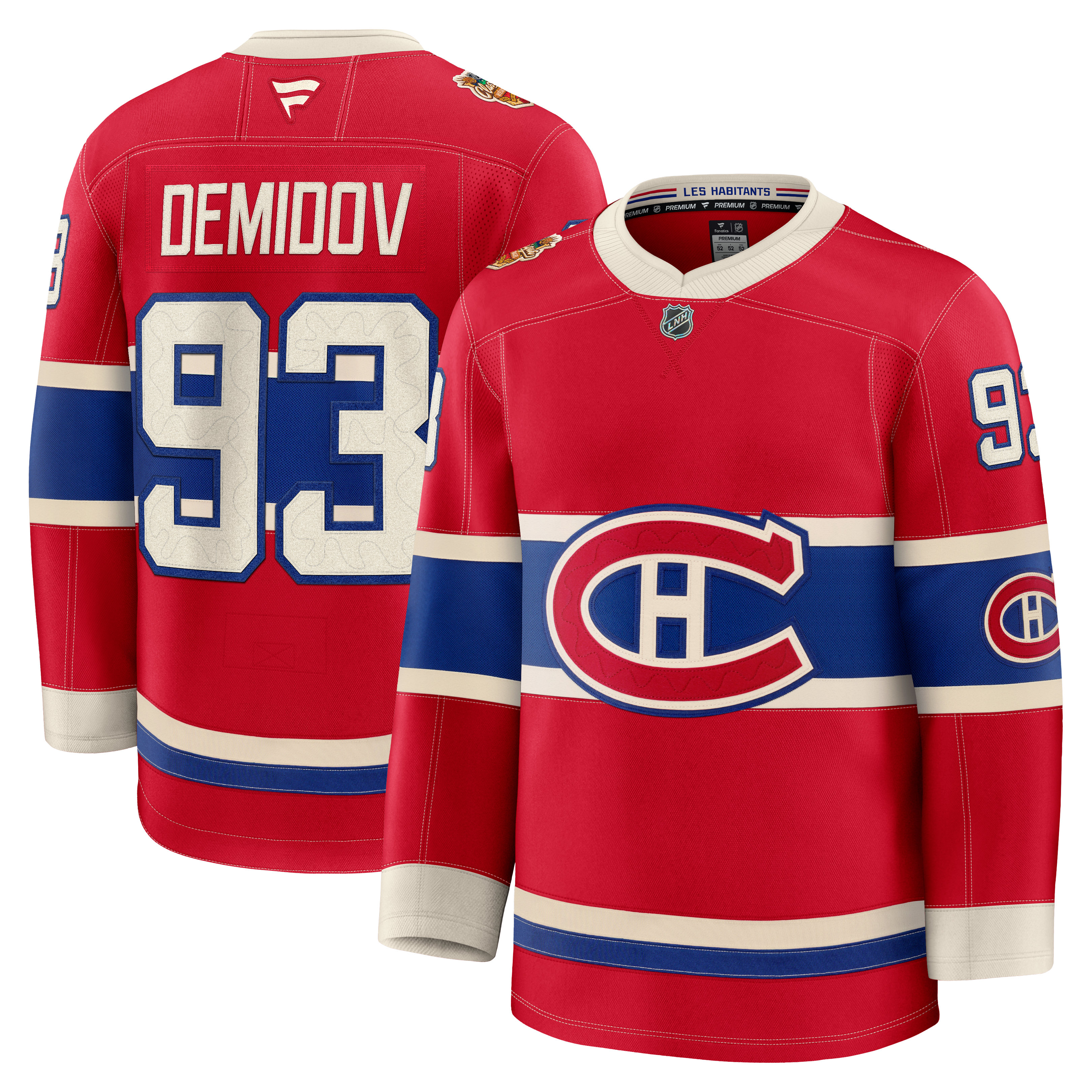 Men's Fanatics Ivan Demidov Red Montreal Canadiens 2026 NHL Heritage Classic Premium Player Jersey