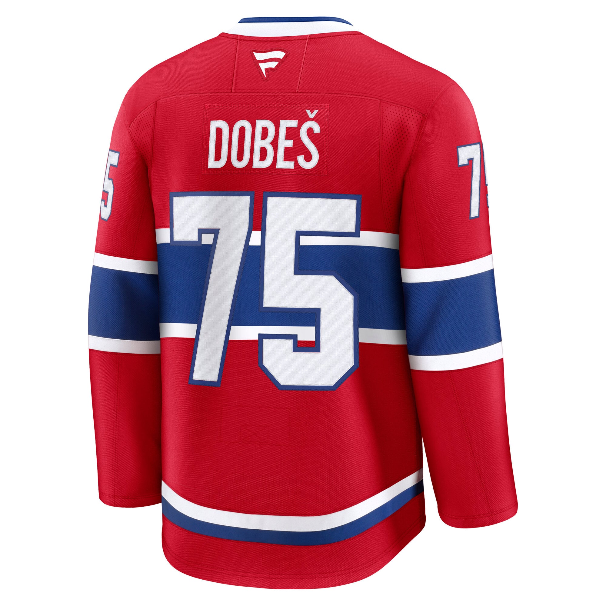 Fanatics pour hommes Jakub Dobes rouge Maillot premium des Canadiens de Montréal