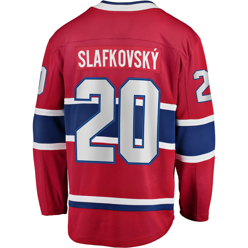 Juraj Slafkovsky Fanatics des Canadiens de Montréal Home Breakaway - Maillot de joueur - Rouge