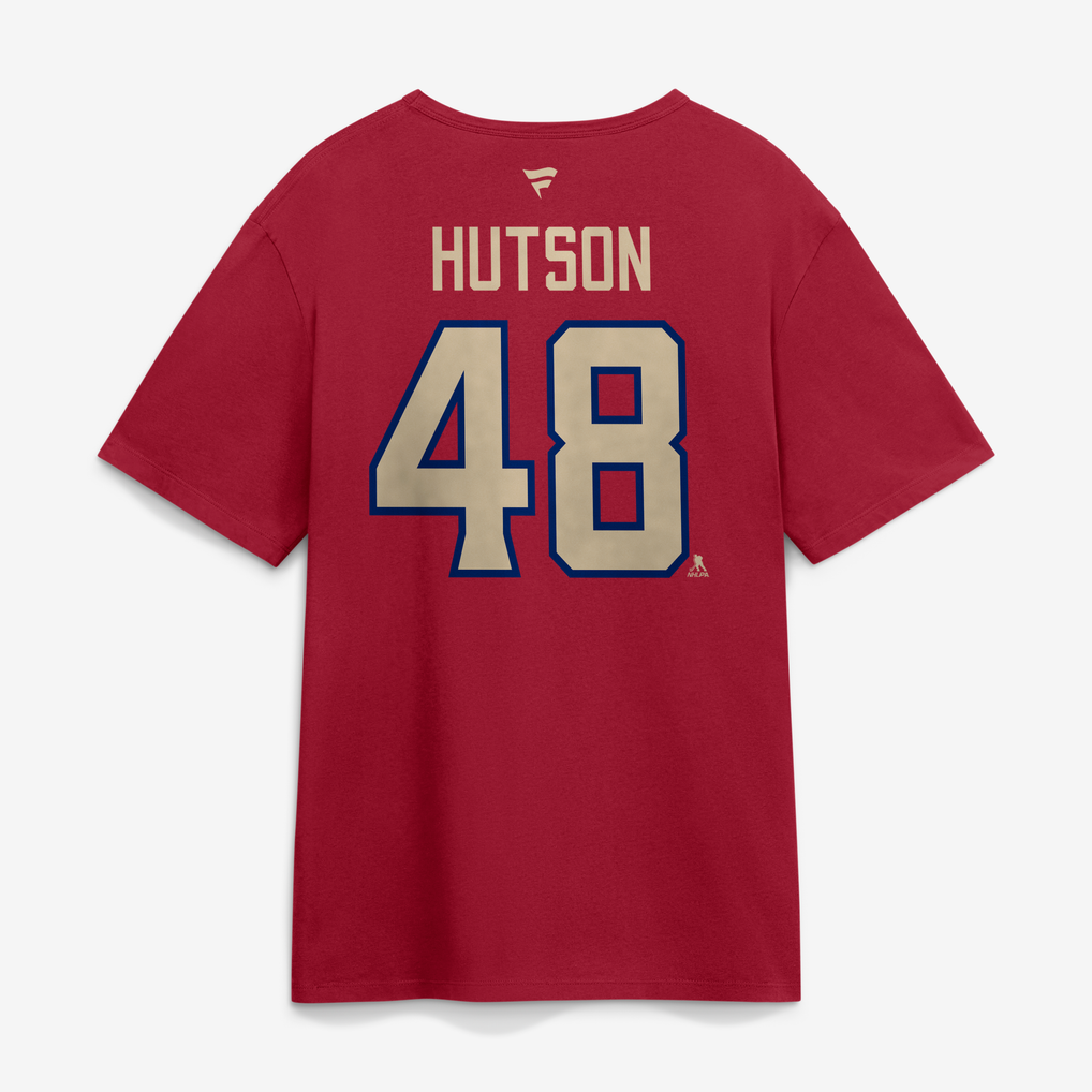 Red Coding Language Men's Montreal Canadiens Lane Hutson Fanatics Red 2026 NHL Heritage ...