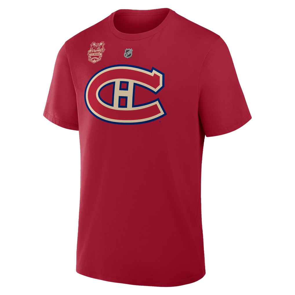 Red Coding Language Men's Montreal Canadiens Lane Hutson Fanatics Red 2026 NHL Heritage ...