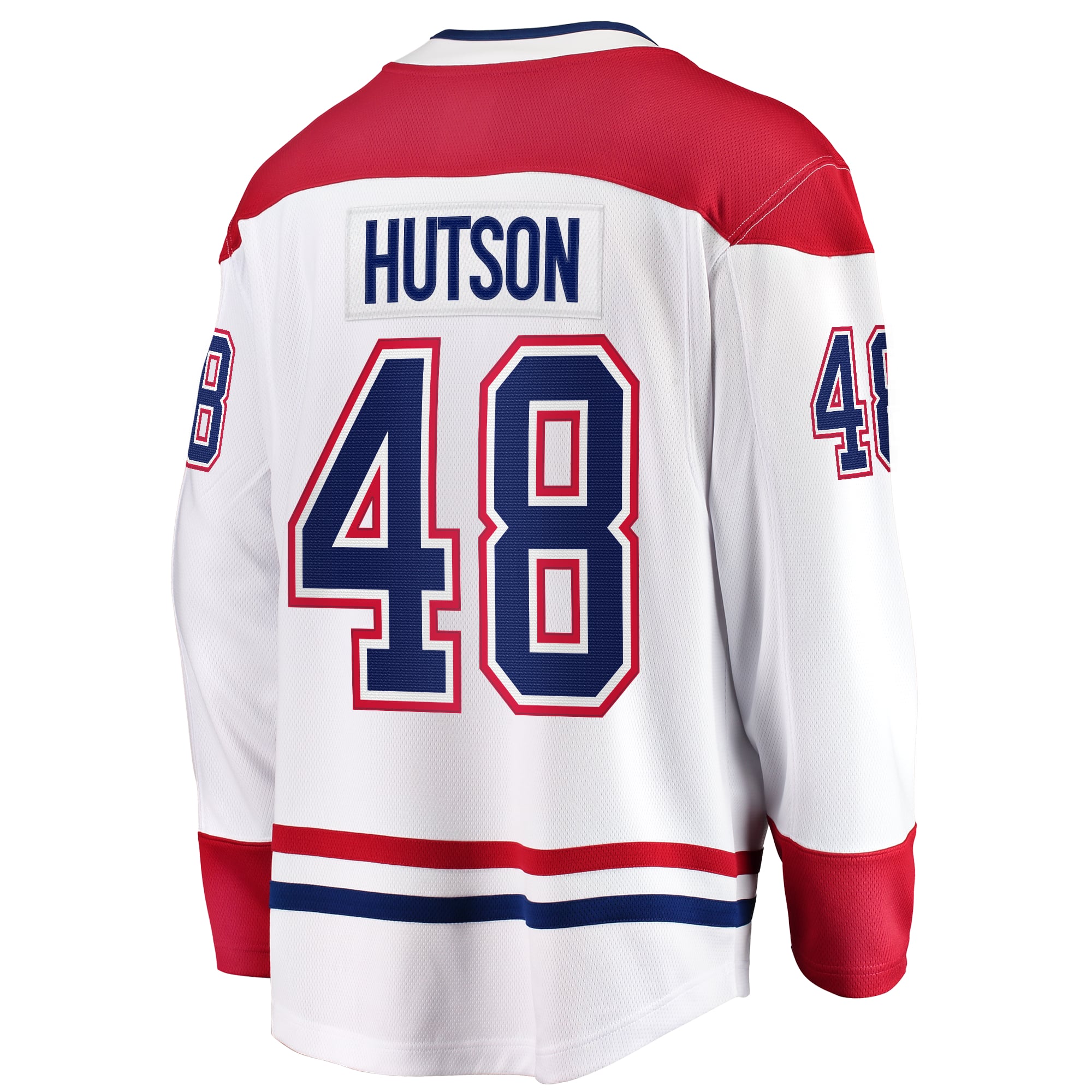 Maillot extérieur blanc Lane Hutson des Canadiens de Montréal pour homme (Fanatics)
