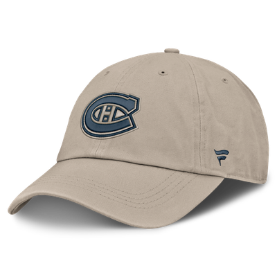 Casquette de route non structurée et ajustable Fanatics Authentic Pro Road des Canadiens de Montréal - Beige clair