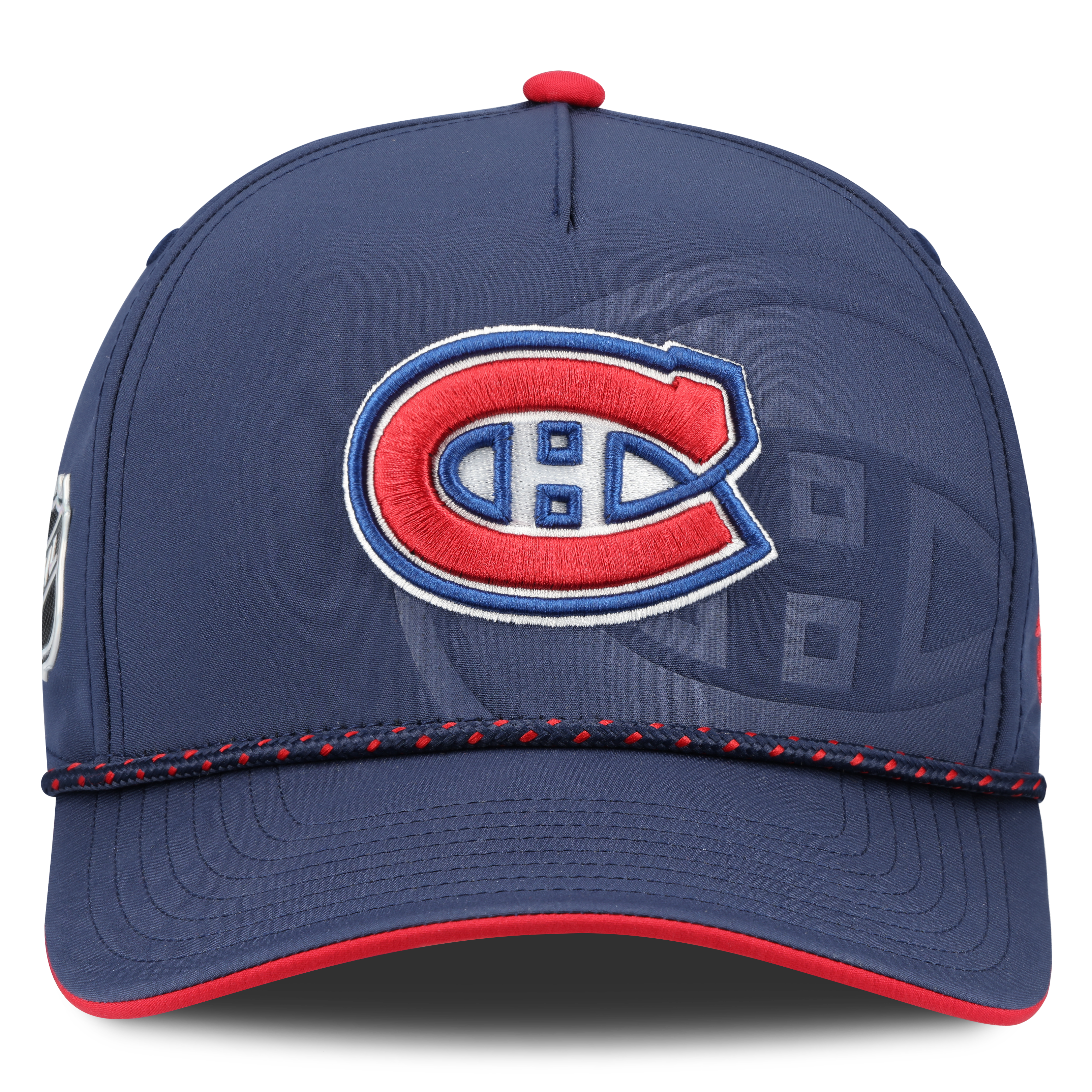 Casquette ajustable Fanatics bleu marine des Canadiens de Montréal, repêchage 2026 de la LNH