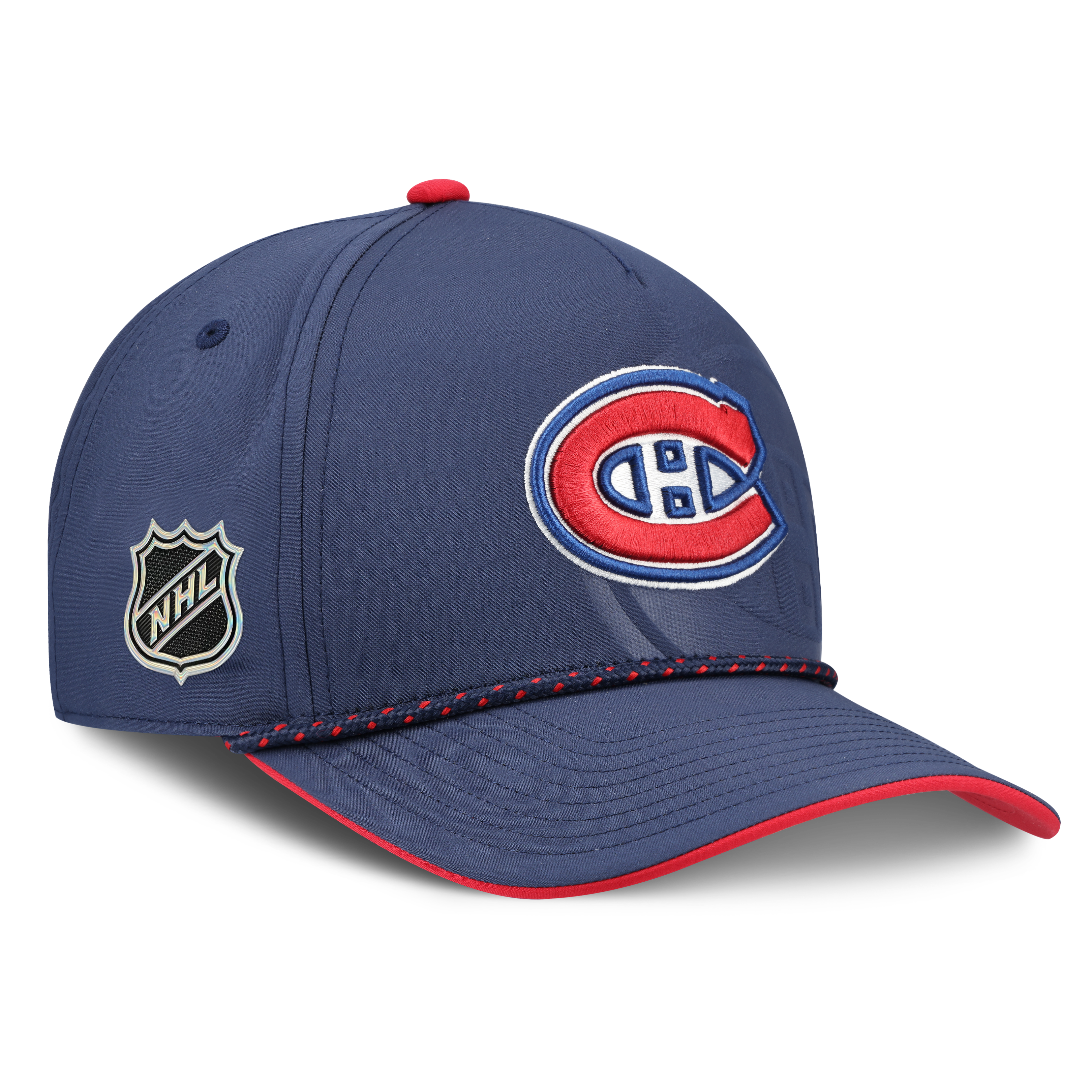 Casquette ajustable Fanatics bleu marine des Canadiens de Montréal, repêchage 2026 de la LNH
