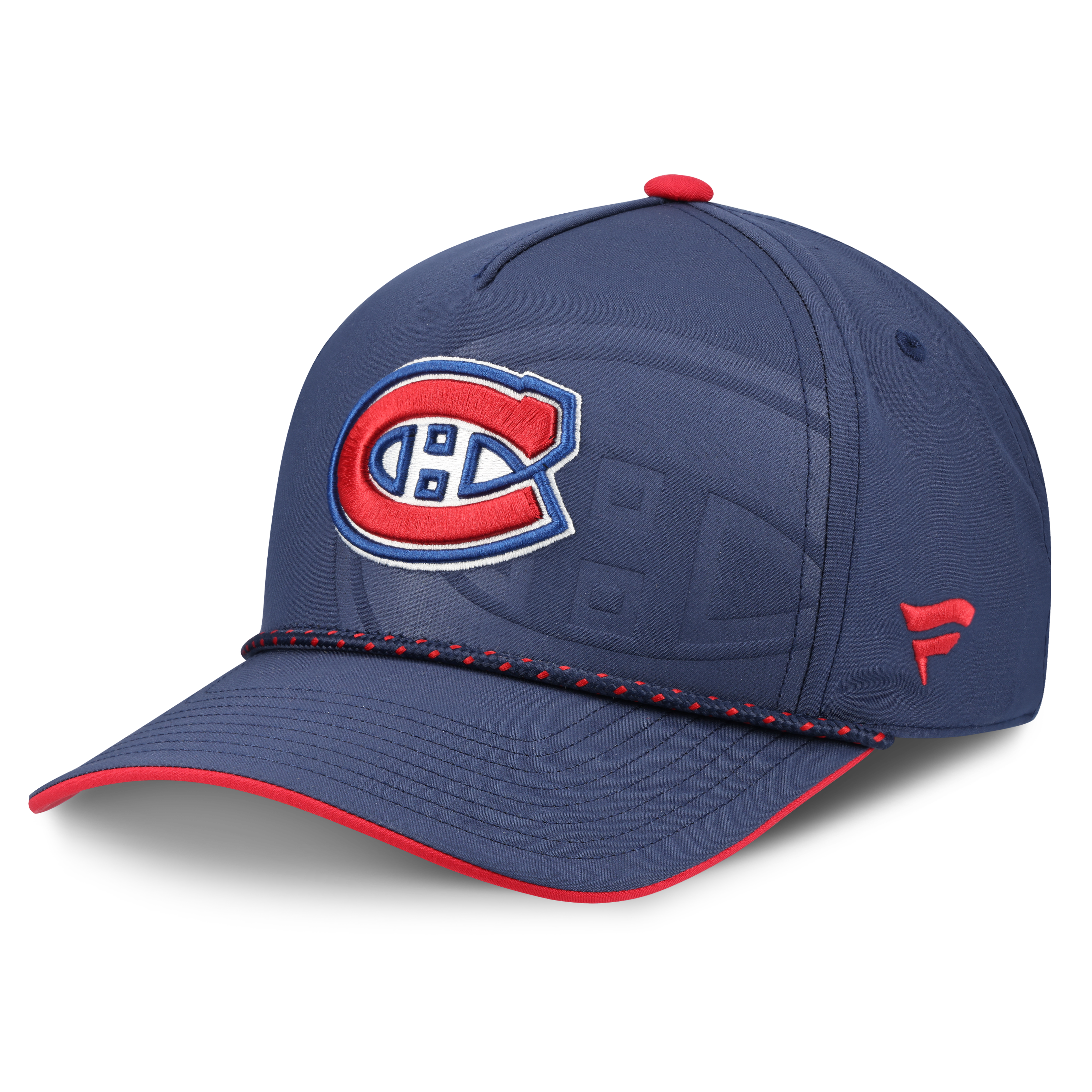 Casquette ajustable Fanatics bleu marine des Canadiens de Montréal, repêchage 2026 de la LNH