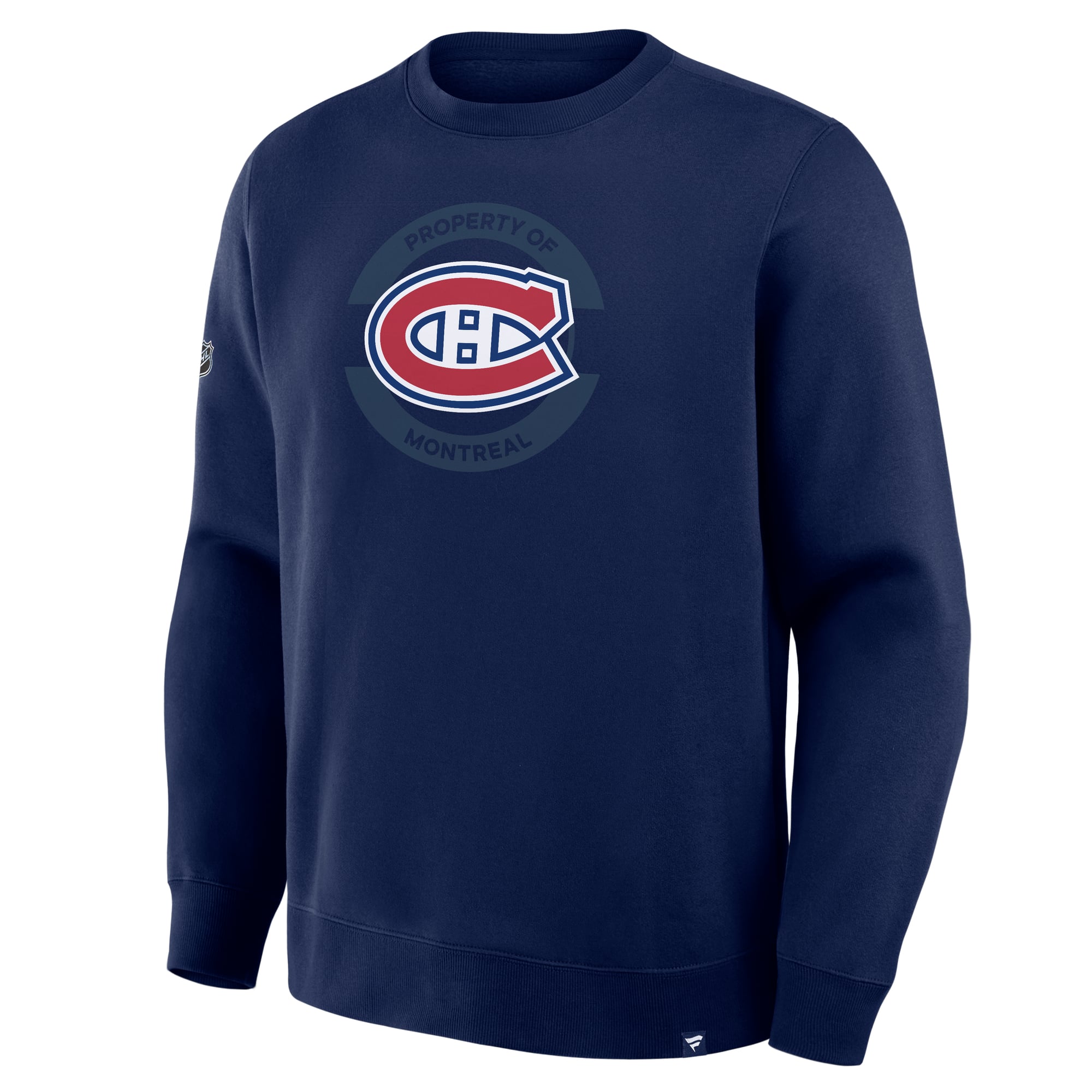 Sweat-shirt authentique Fanatics bleu marine des Canadiens de Montréal, propriété principale