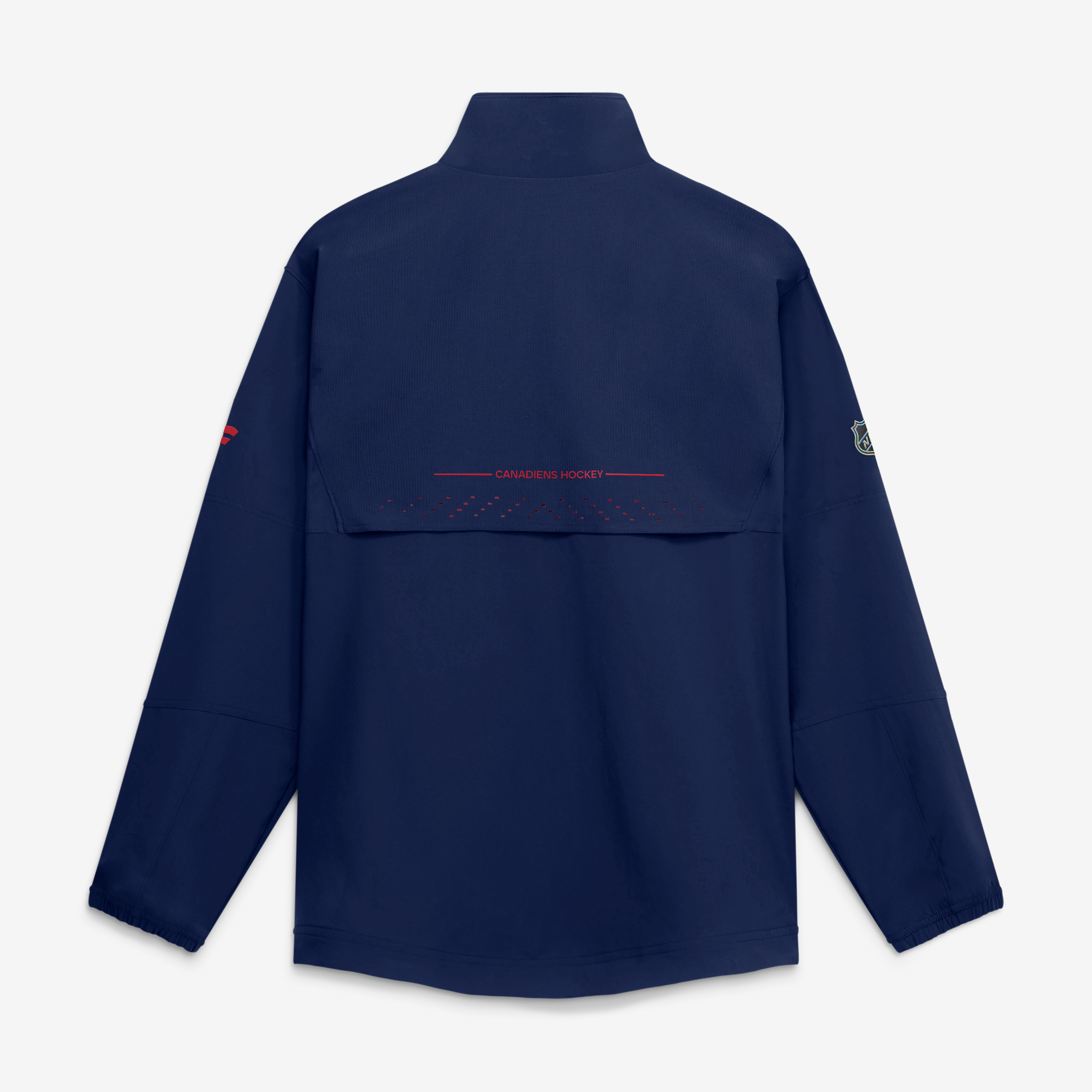 Veste d'entraîneur authentique Pro Rink des Canadiens de Montréal, bleu marine, marque Fanatics, pour homme