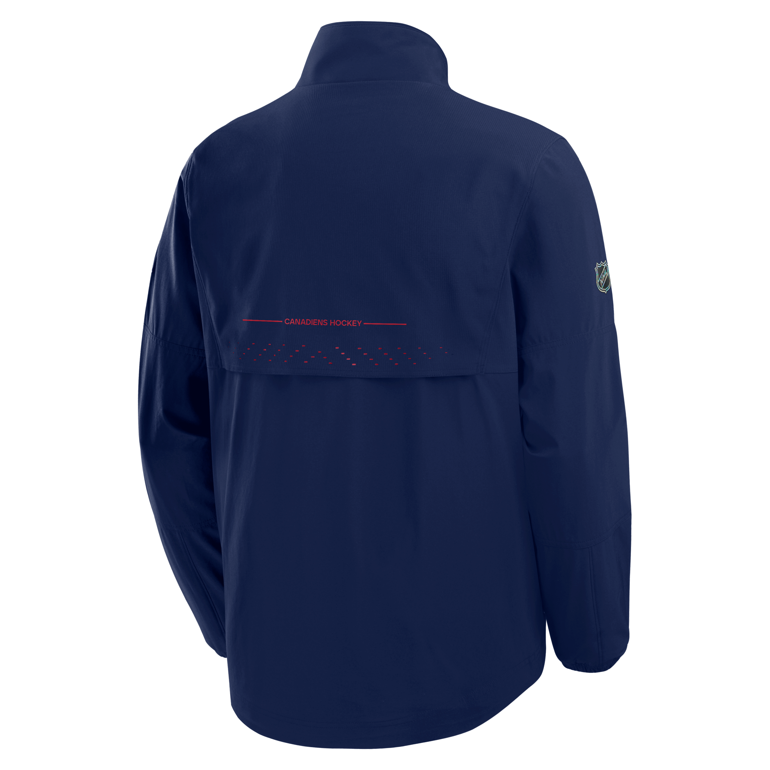 Veste d'entraîneur authentique Pro Rink des Canadiens de Montréal, bleu marine, marque Fanatics, pour homme