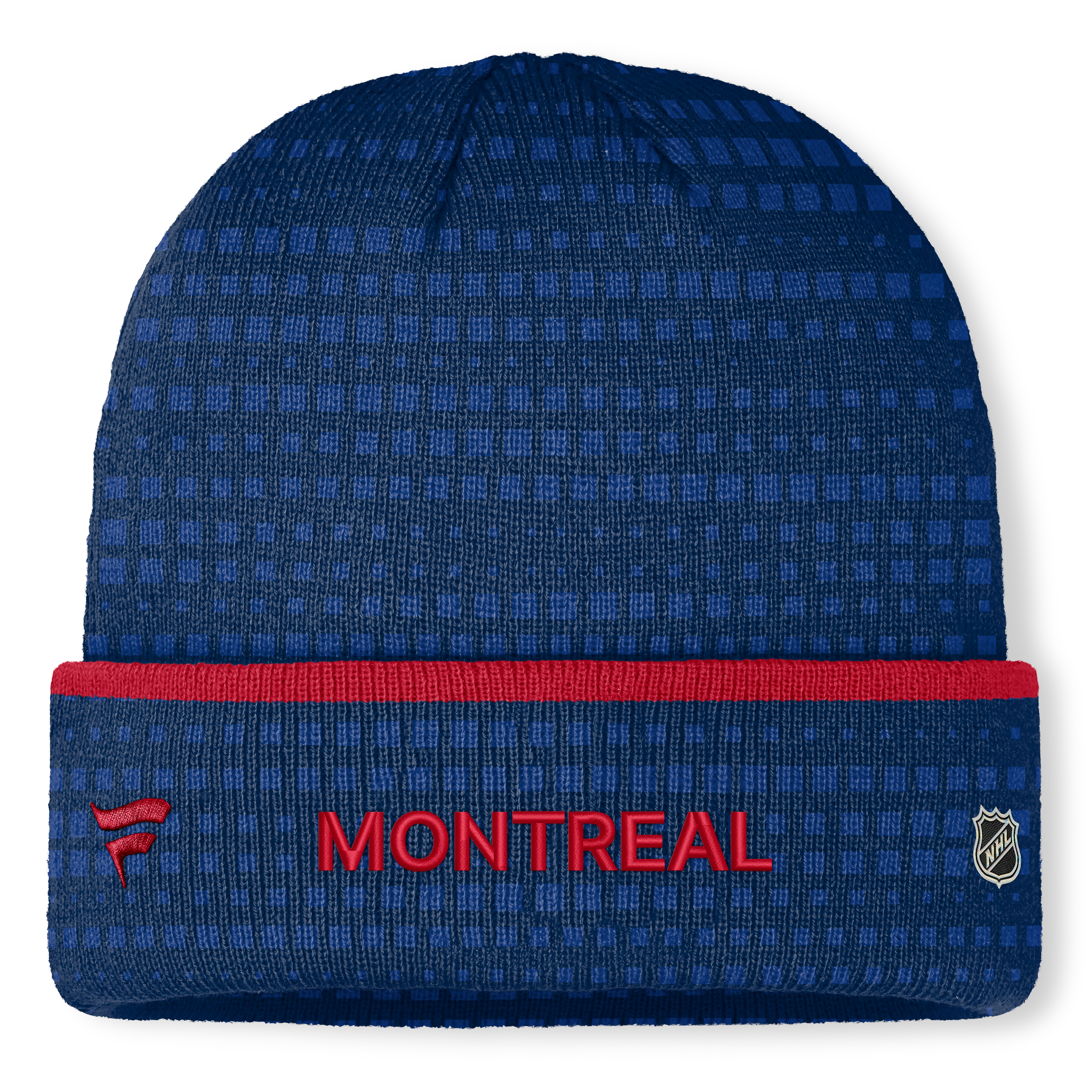 Men's Fanatics Navy Montreal Canadiens Authentic Pro Rink Cuffed Knit Hat
