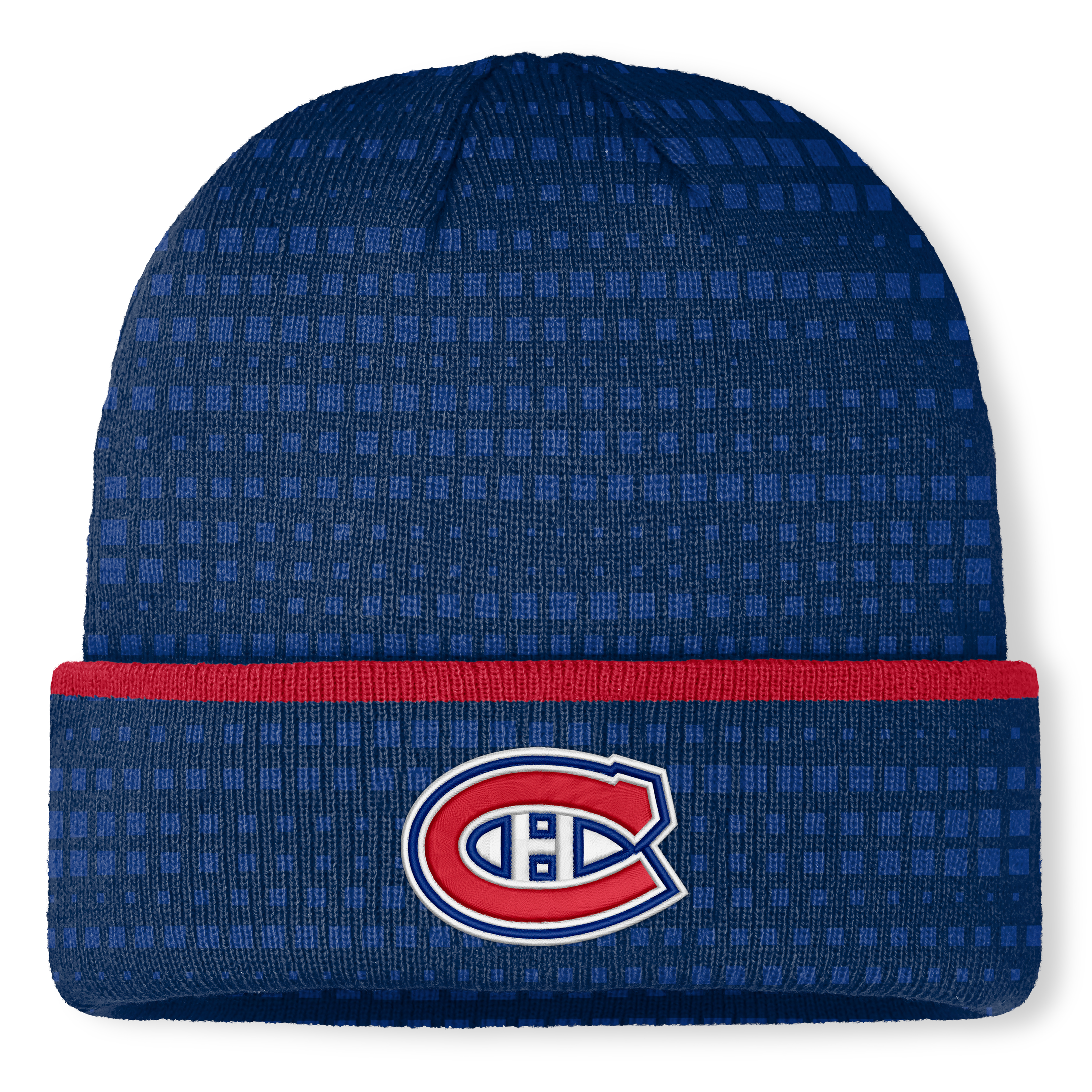 Men's Fanatics Navy Montreal Canadiens Authentic Pro Rink Cuffed Knit Hat
