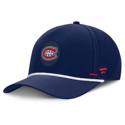 Casquette ajustable Fanatics Authentic Pro Rink des Canadiens de Montréal - Bleu marine