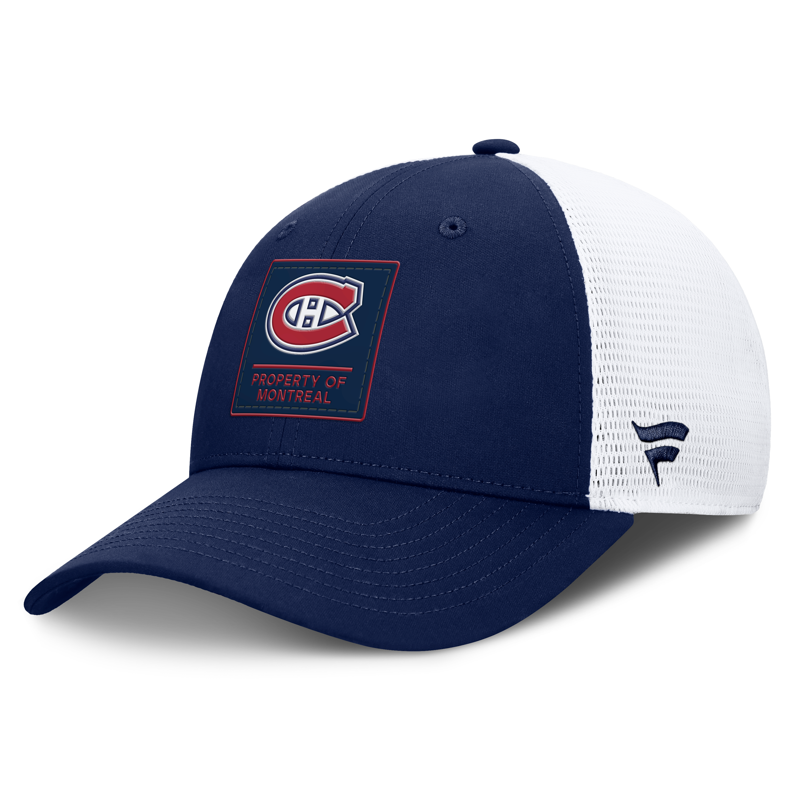 Men's Fanatics Navy Montreal Canadiens Authentic Pro Train Adjustable Meshback Hat