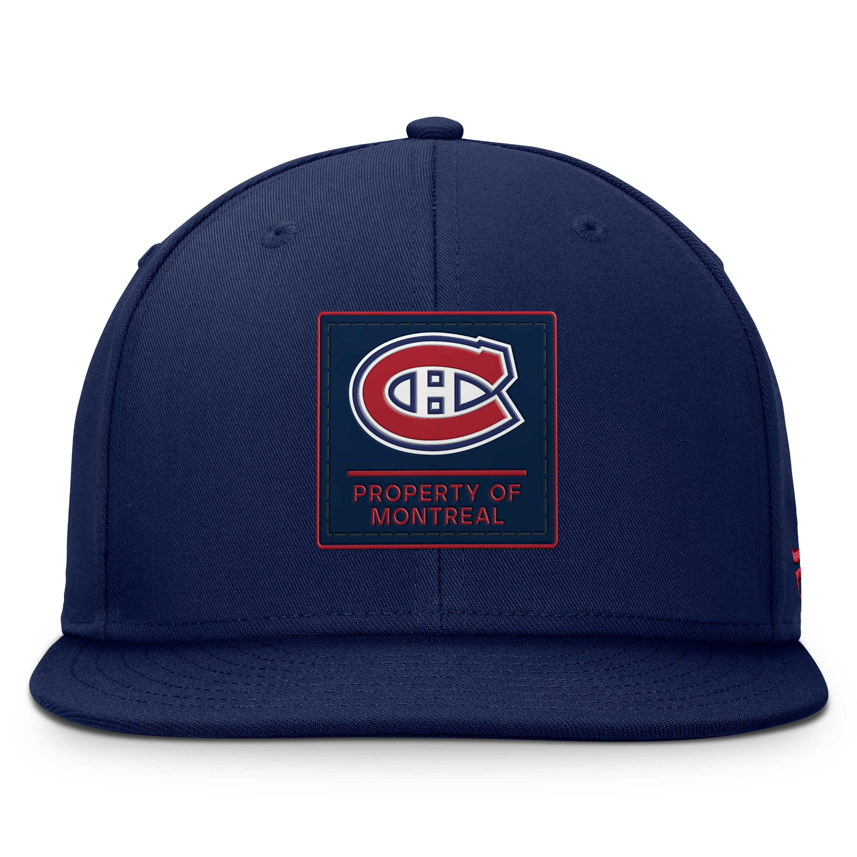 Men's Fanatics Navy Montreal Canadiens Authentic Pro Train Snapback Hat