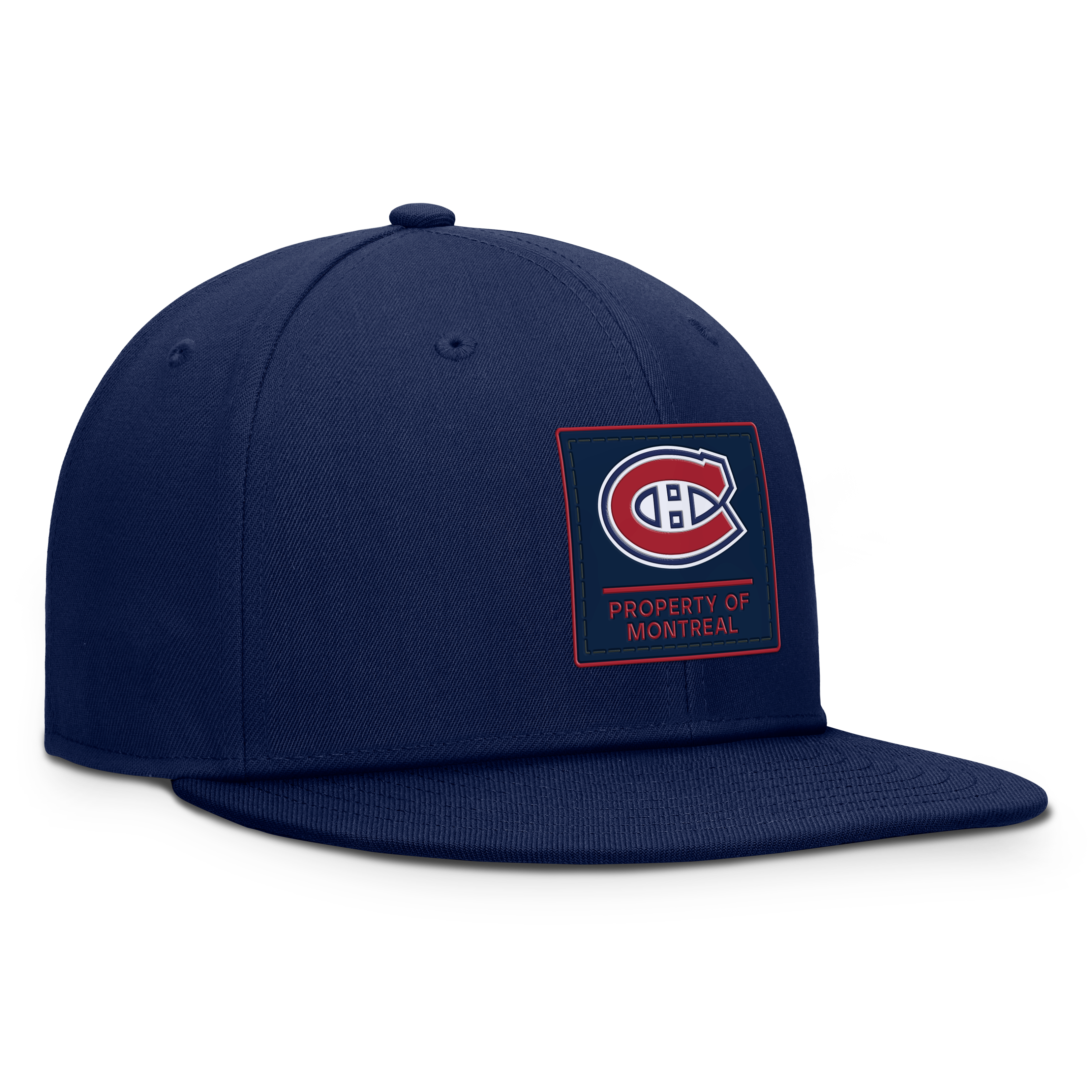 Men's Fanatics Navy Montreal Canadiens Authentic Pro Train Snapback Hat