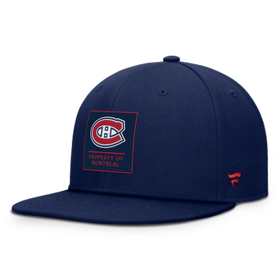Casquette snapback Pro Train Fanatics Authentic des Canadiens de Montréal - Bleu marine