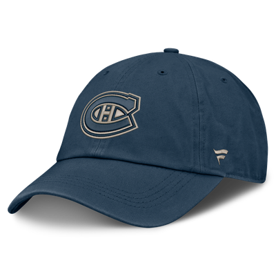 Casquette ajustable Fanatics Road Soft Wash des Canadiens de Montréal - Bleu marine