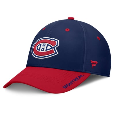 Casquette extensible Fanatics Authentic Pro Rink des Canadiens de Montréal - Bleu marine/Rouge