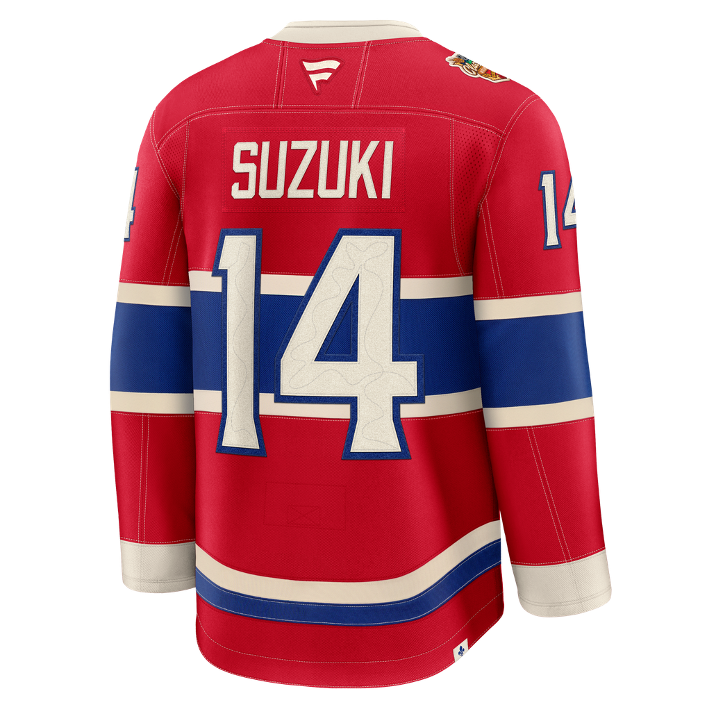 Men's Montreal Canadiens Nick Suzuki Fanatics Red 2026 NHL Heritage ...