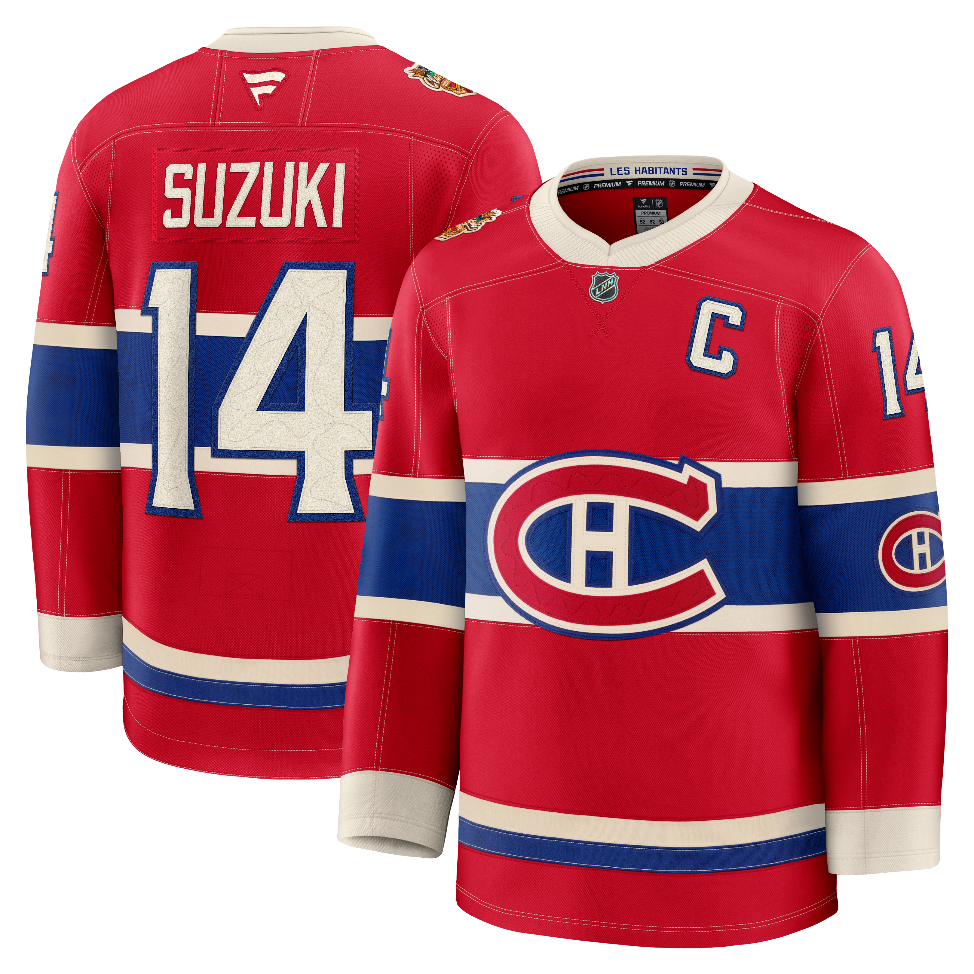 Maillot de joueur premium Nick Suzuki rouge des Canadiens Montréal, édition 2026 du Classique Héritage la LNH, par Fanatics.