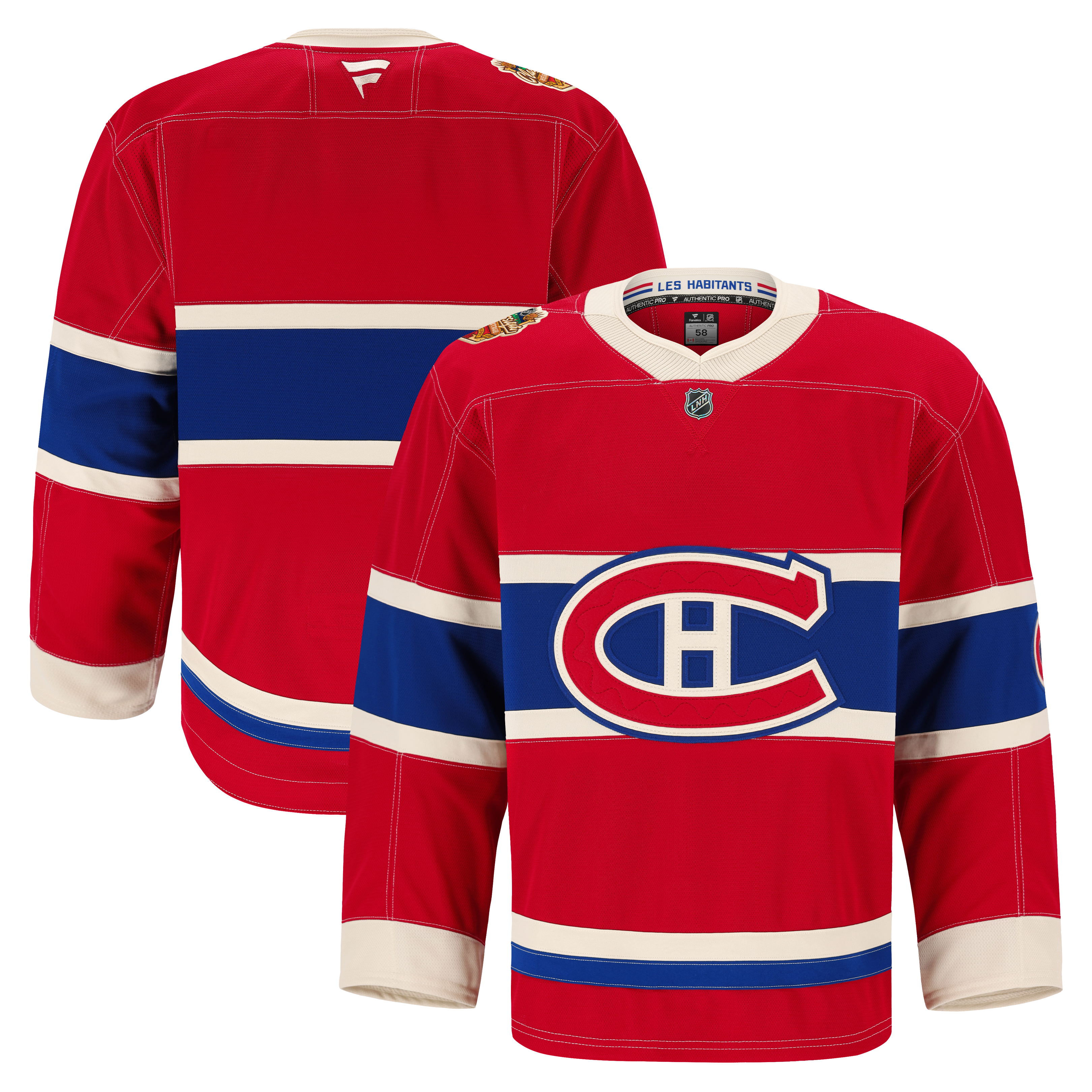 Maillot authentique professionnel Fanatics rouge des Canadiens de Montréal 2026 Classique Héritage la LNH pour hommes