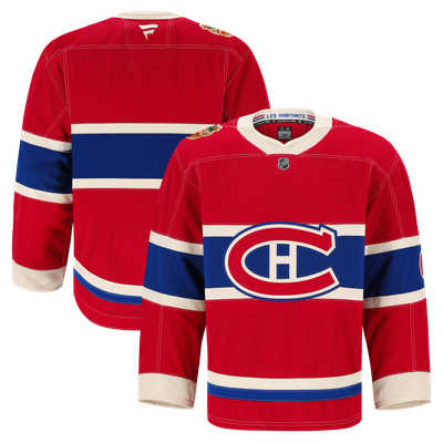 Maillot authentique professionnel Fanatics rouge 2026 des Canadiens de Montréal pour hommes, Classique Héritage de la LNH