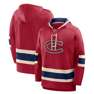  Montreal Canadiens Fanatics 2026 NHL Heritage Classic Lace Fleece Hoodie - Red