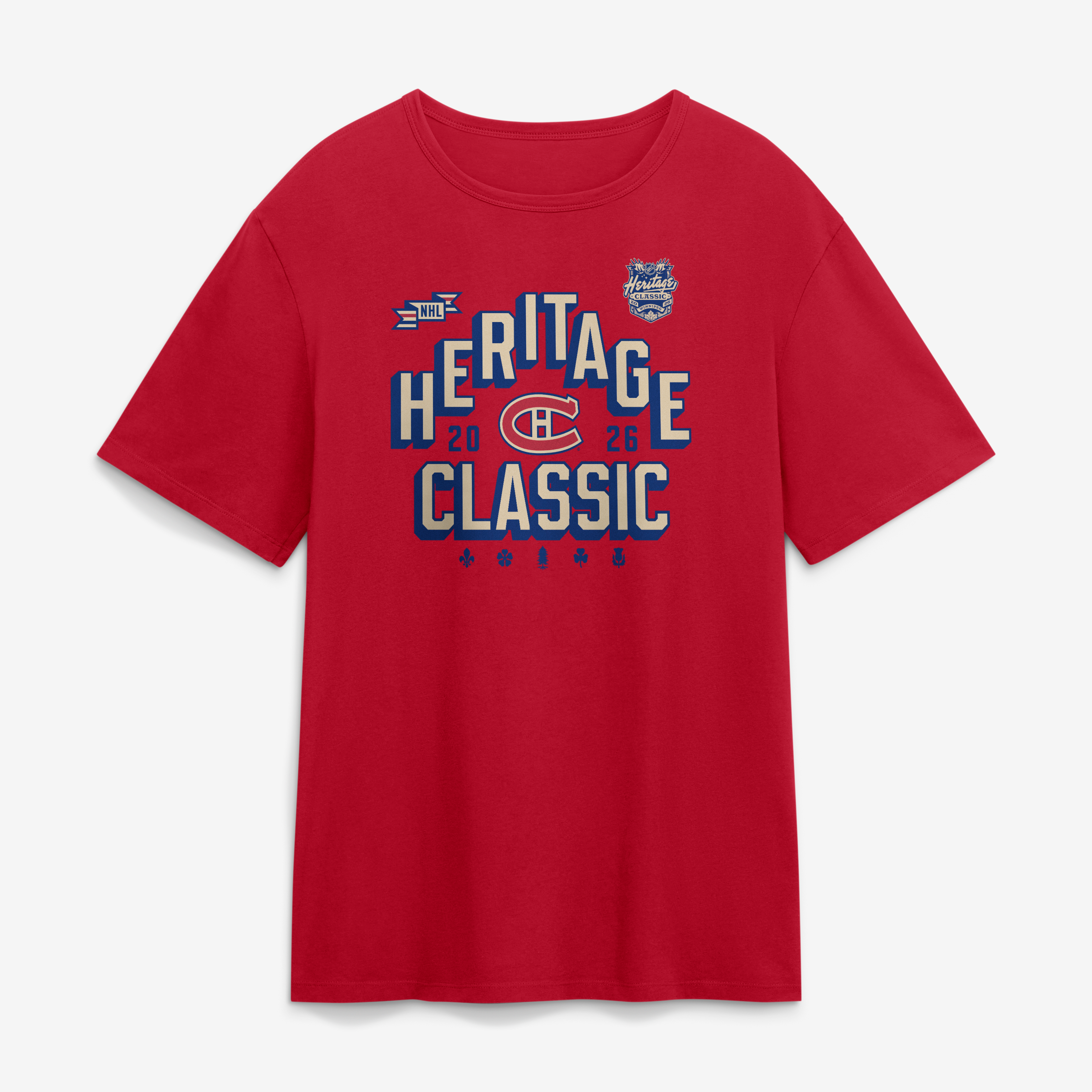 T-shirt Fanatics rouge pour homme des Canadiens de Montréal, Classique Héritage la LNH 2026