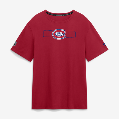 Men's Montreal Canadiens Fanatics Red Authentic Pro Primary Logo T-Shirt