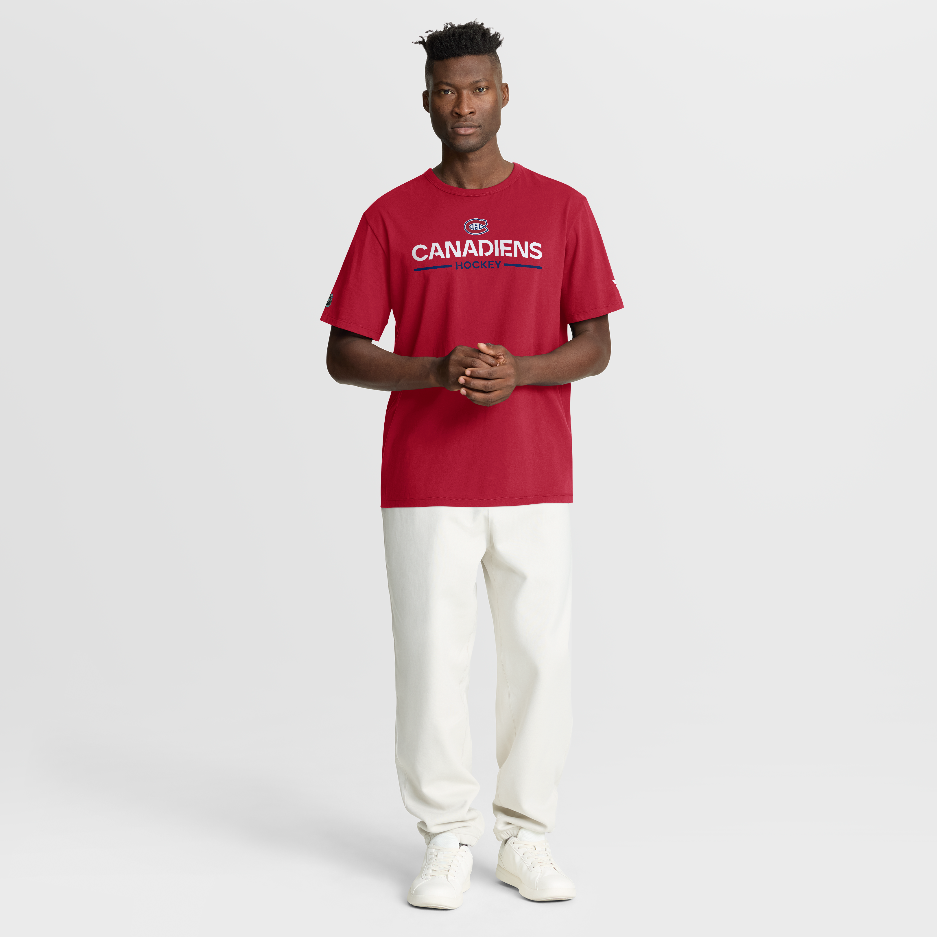 T-shirt authentique Pro Primary rouge des Canadiens de Montréal pour hommes